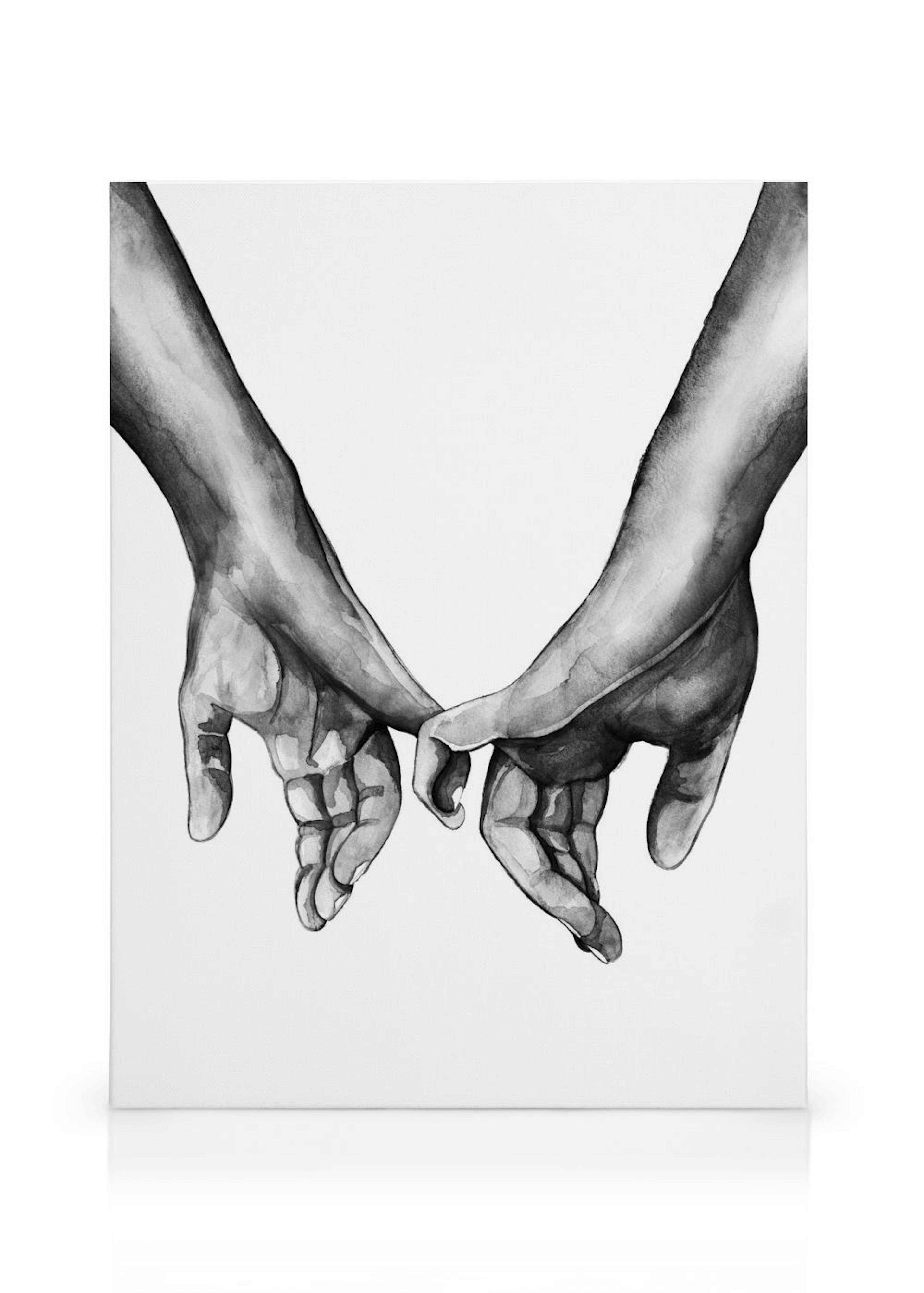 Watercolour Hands Toile thumbnail
