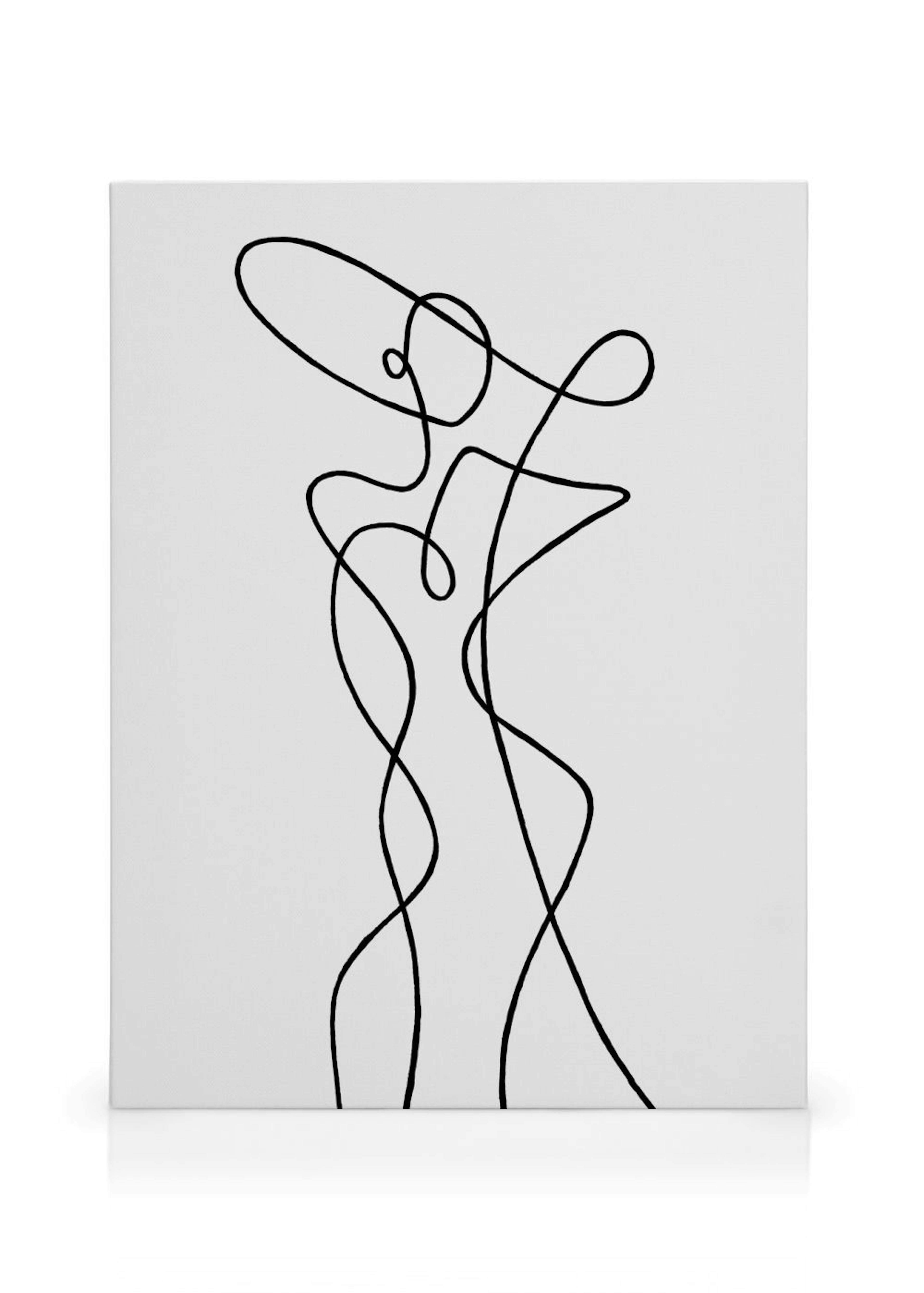 Line Art Figure No1 Toile thumbnail