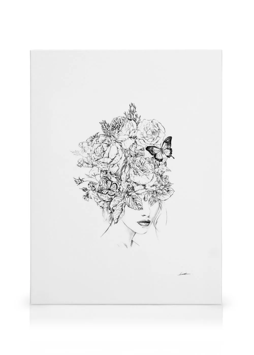 Blumenkopf Leinwandbild