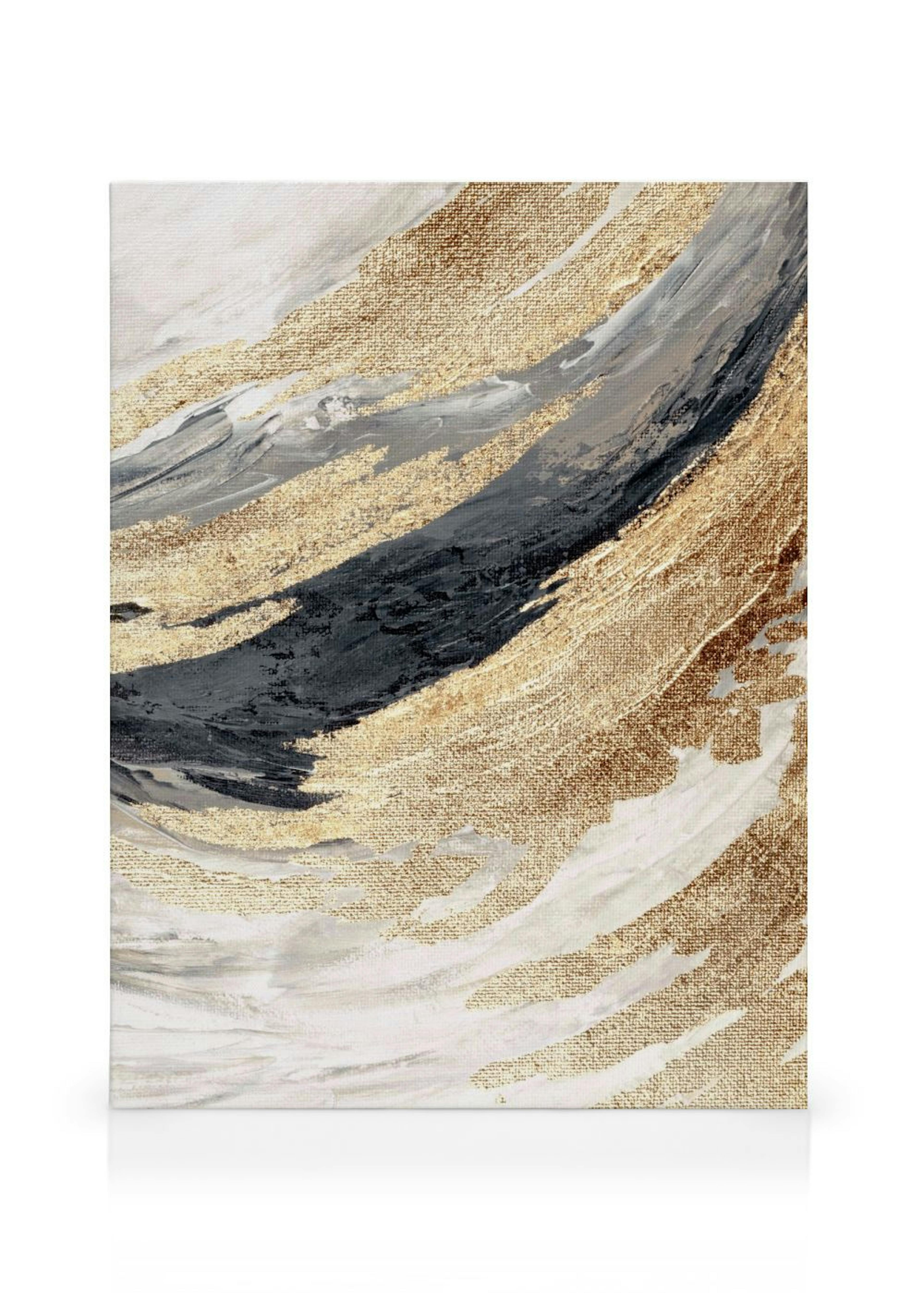 Gold Wave No2 Leinwand thumbnail