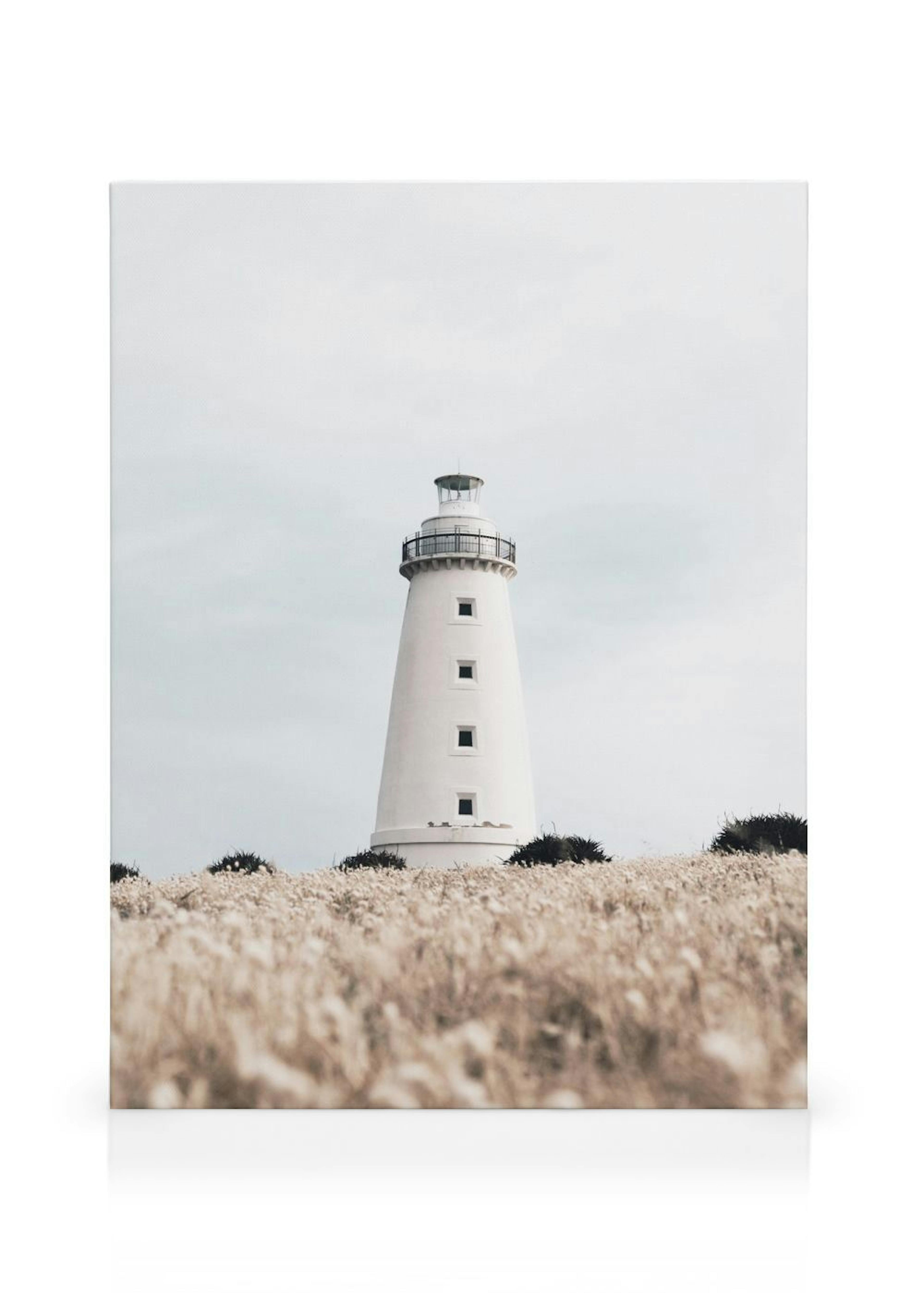 Lighthouse on Field Leinwand thumbnail