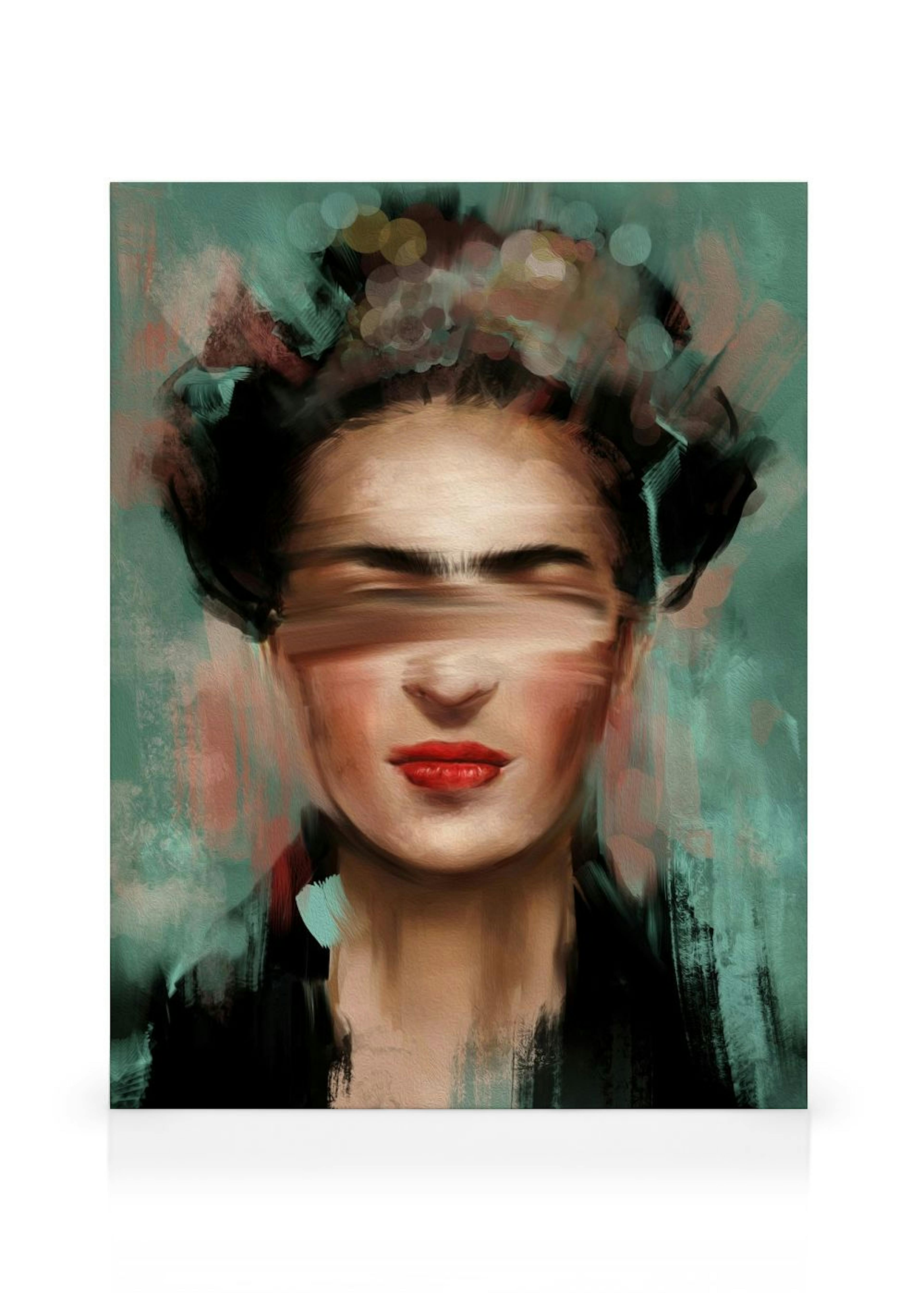 Green Kahlo Canvas print thumbnail