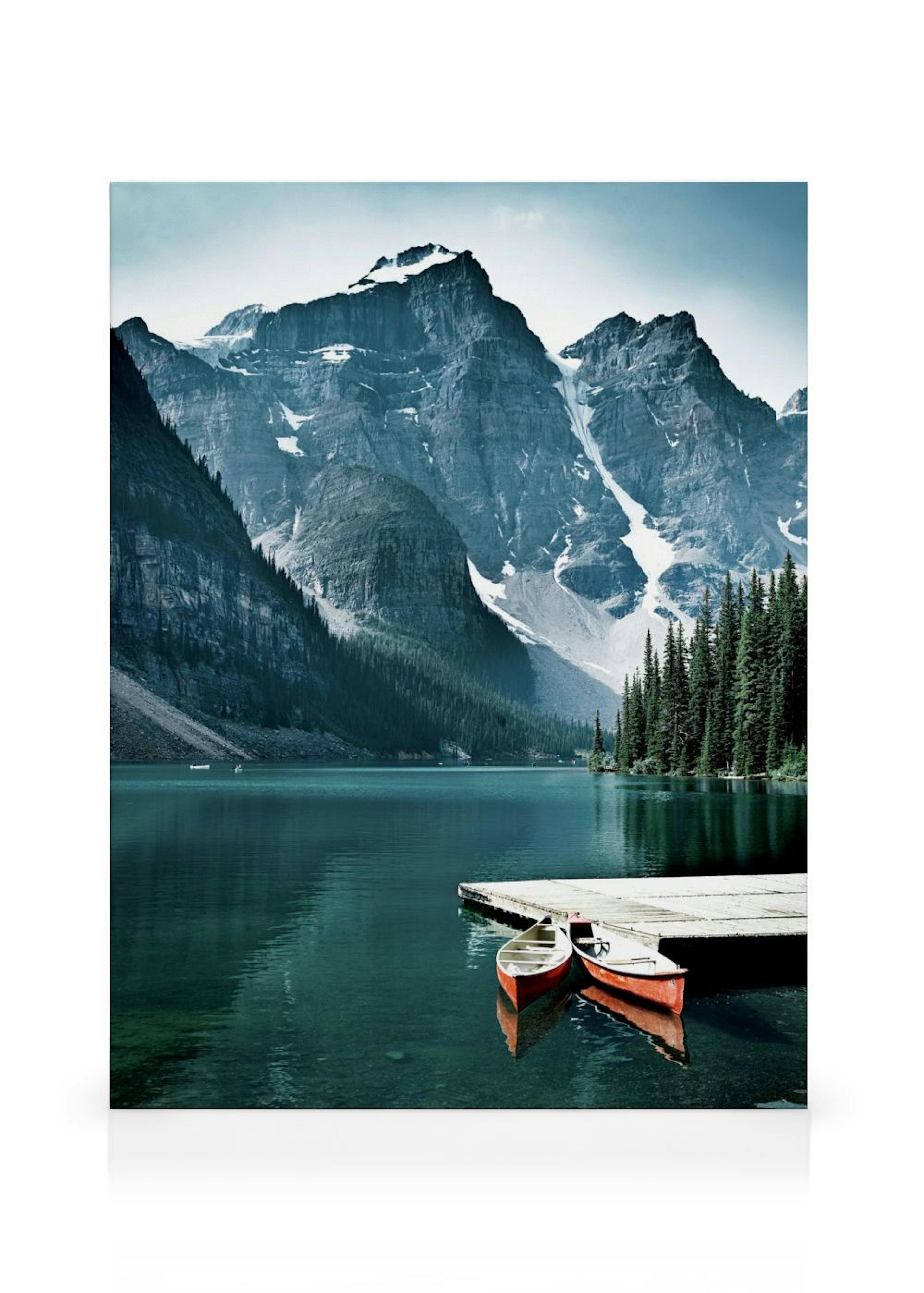 Canoes in the Lake Canvas print thumbnail