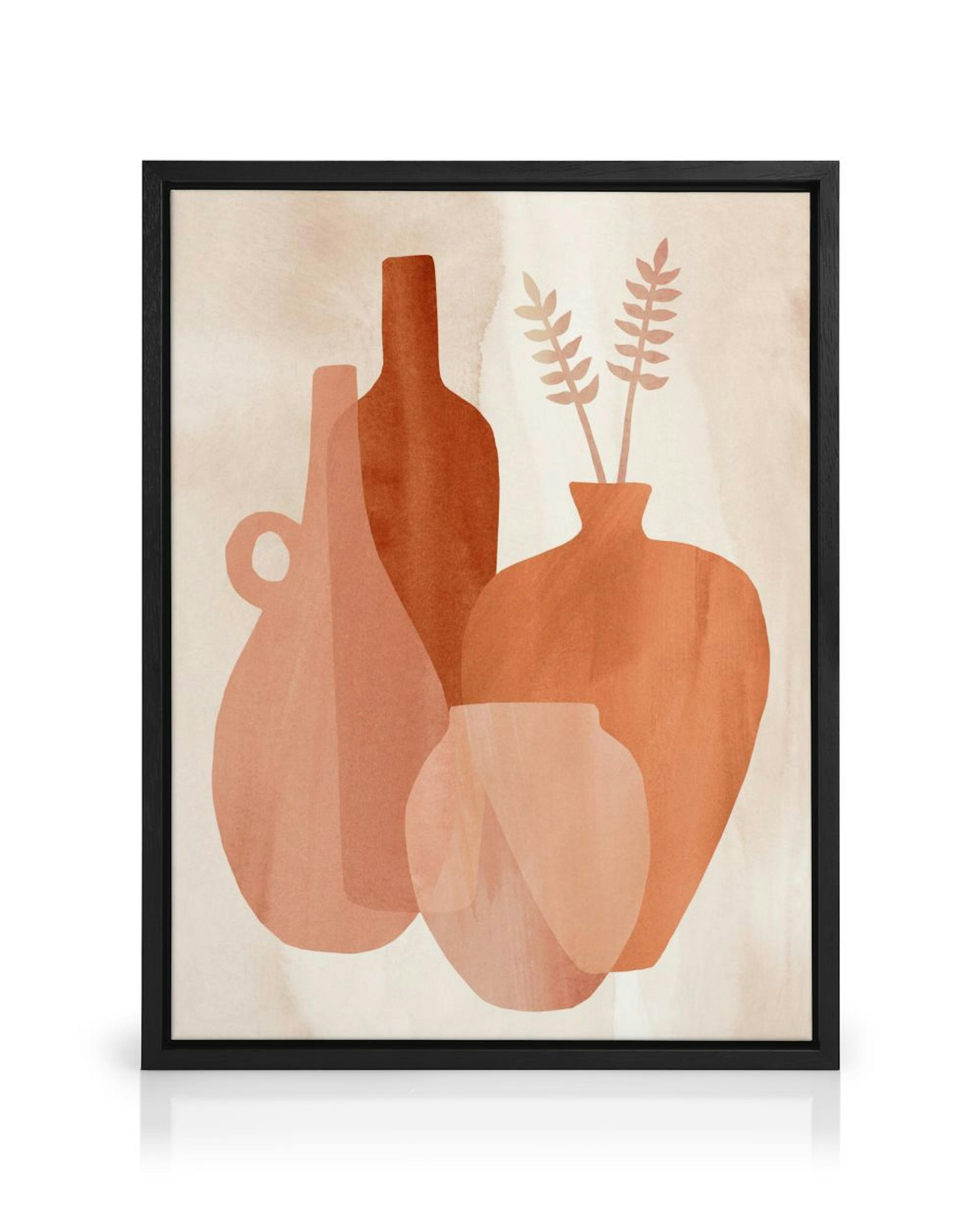 Abstrakte Vase Leinwand 0