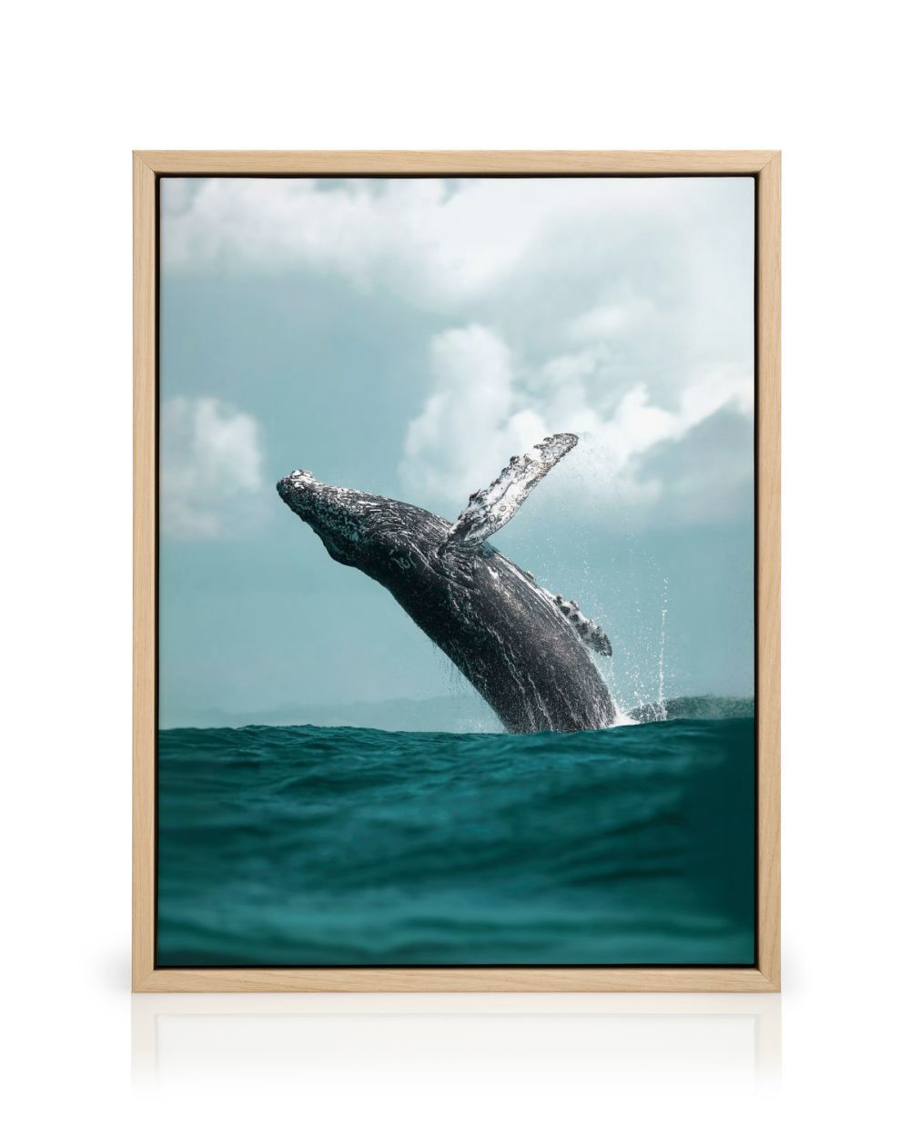 Whale Jump Canvas Print Ocean Wildlife | Poster Store US