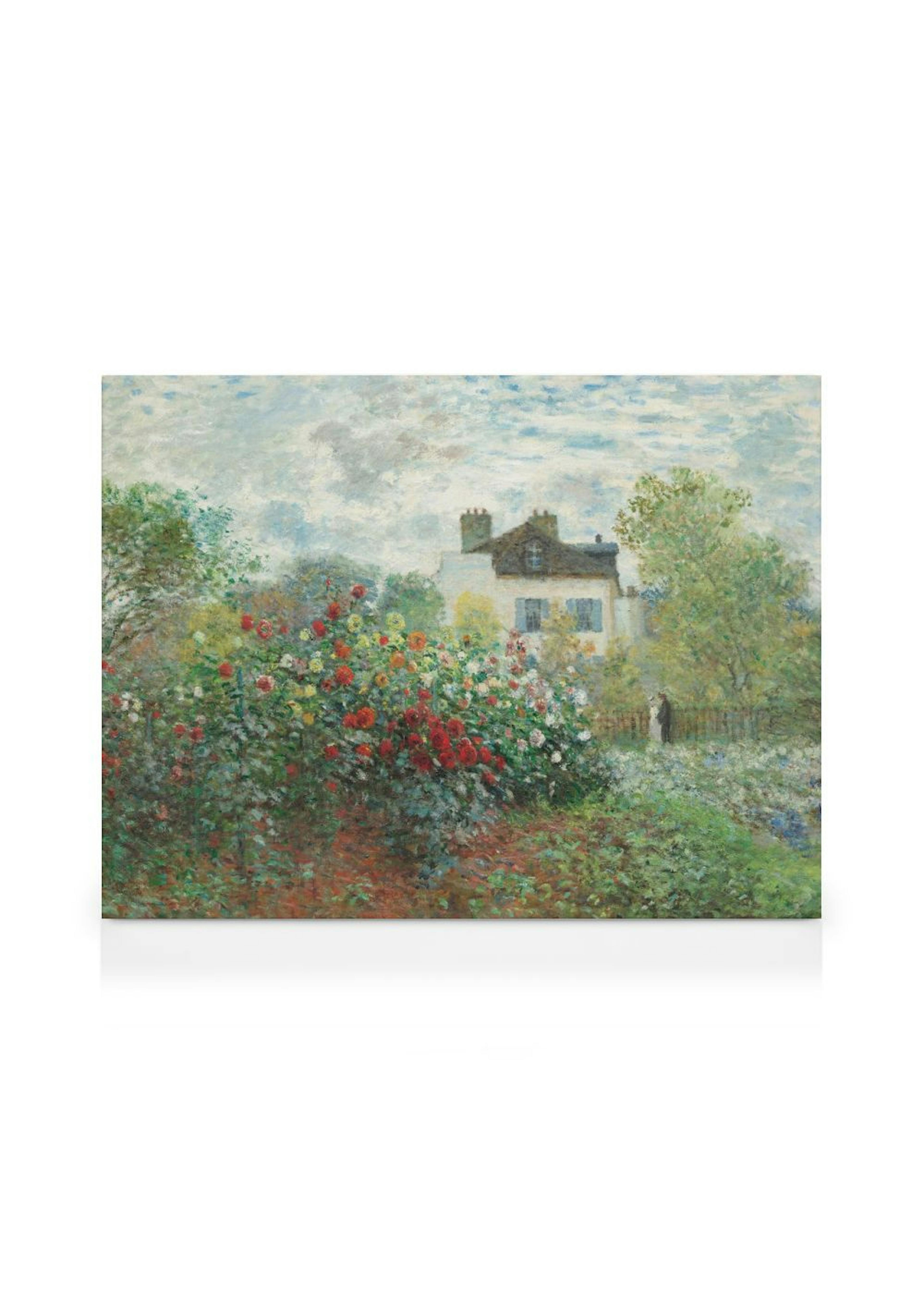 Monet - A Corner of the Garden with Dahlias Canvas print thumbnail