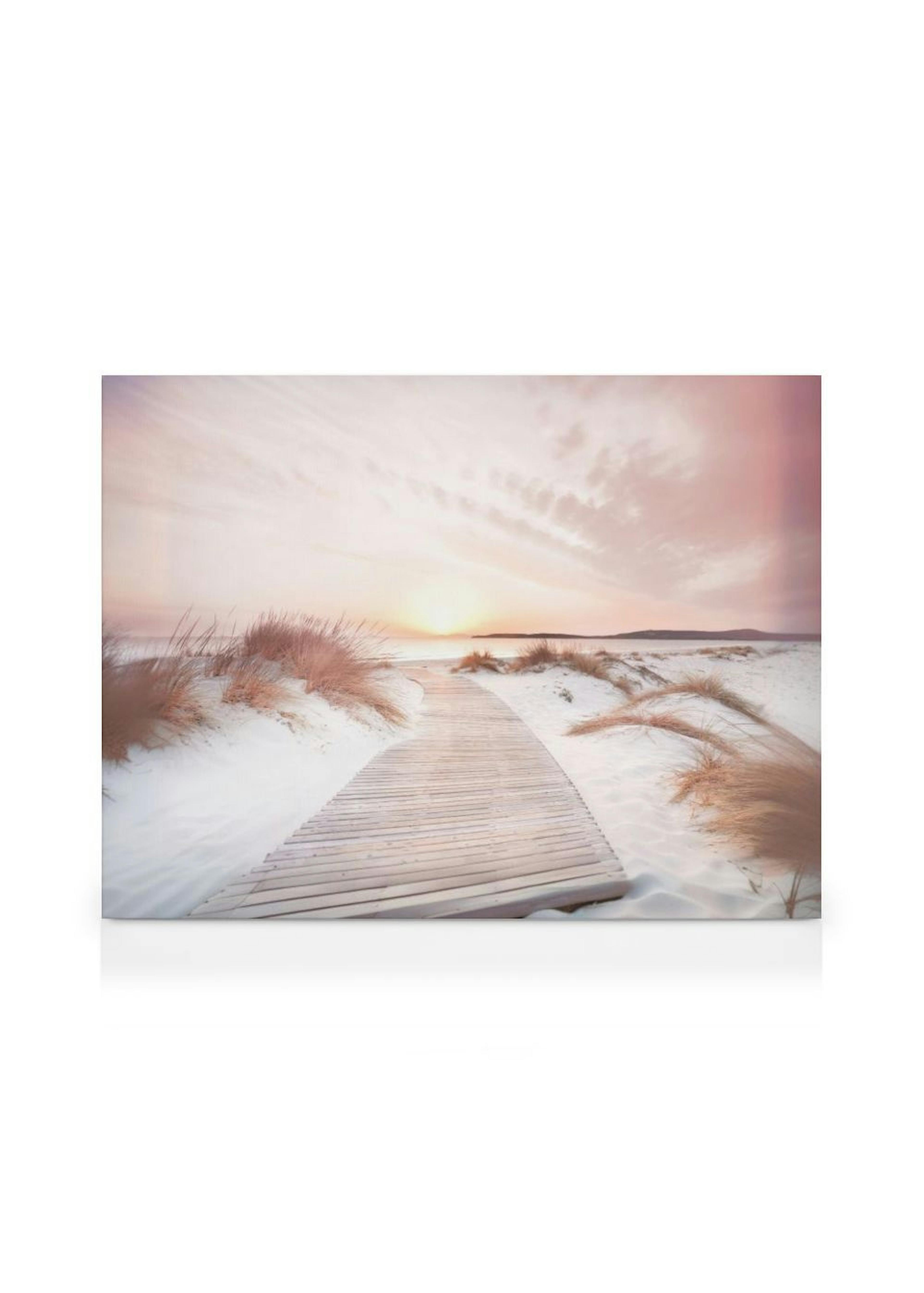 Sea View at Sunset Canvas Print thumbnail