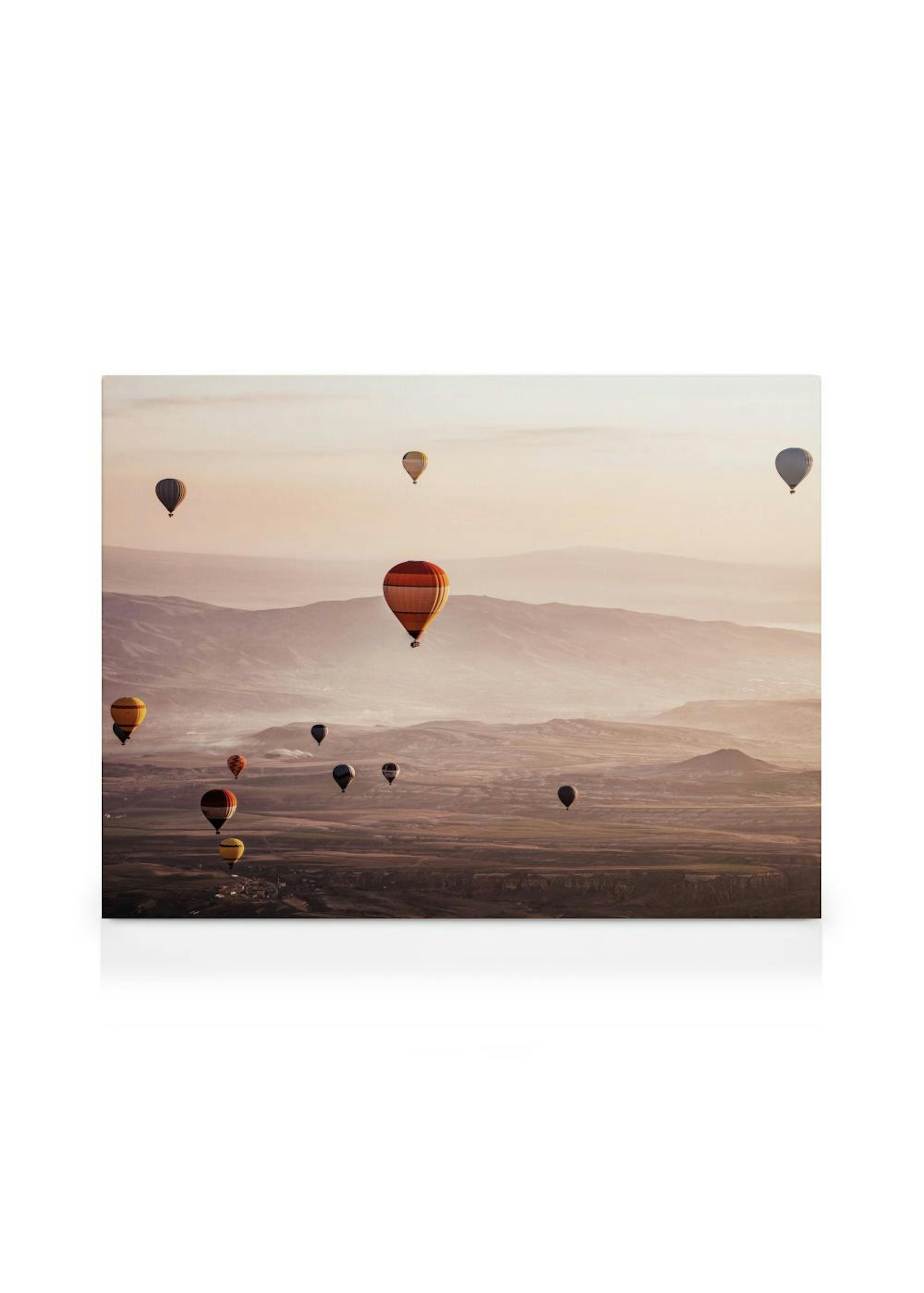 Montgolfières au Soleil levant Toile thumbnail