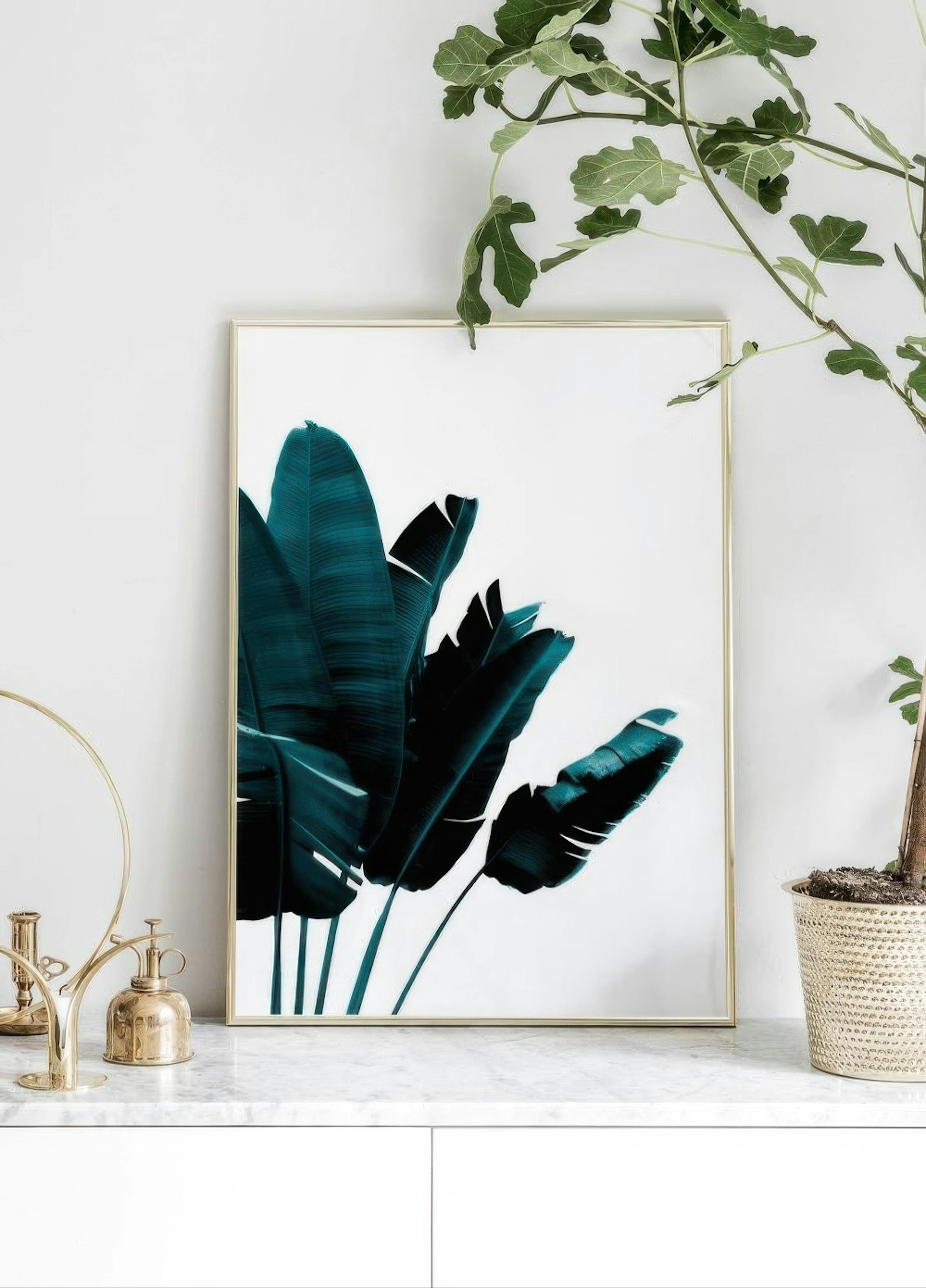 Green banana leaves Poster thumbnail