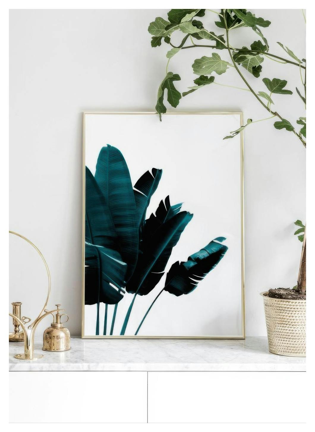 Green banana leaves Poster (30x40 cm) - Poster Store