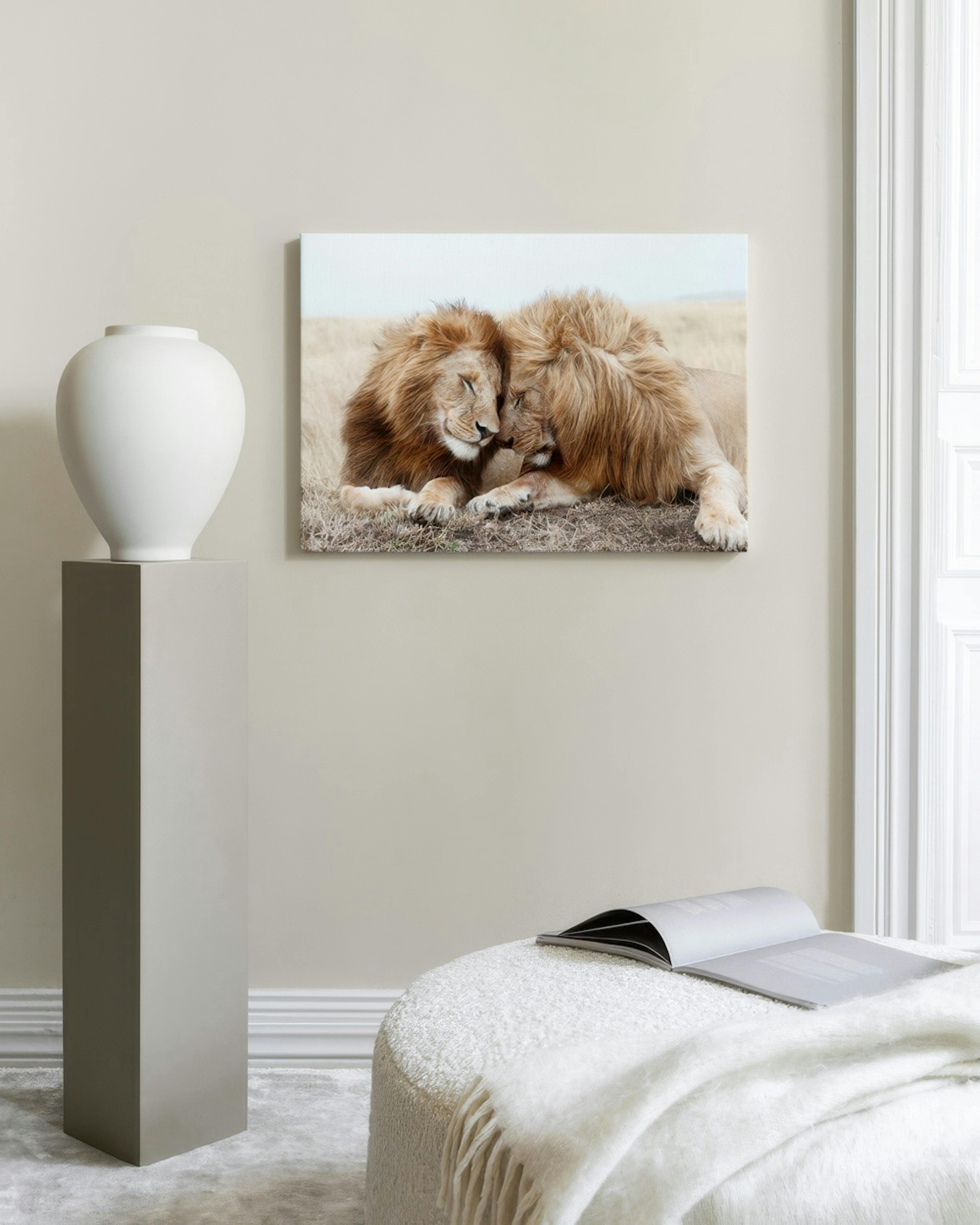 Lion Brothers Canvas print thumbnail