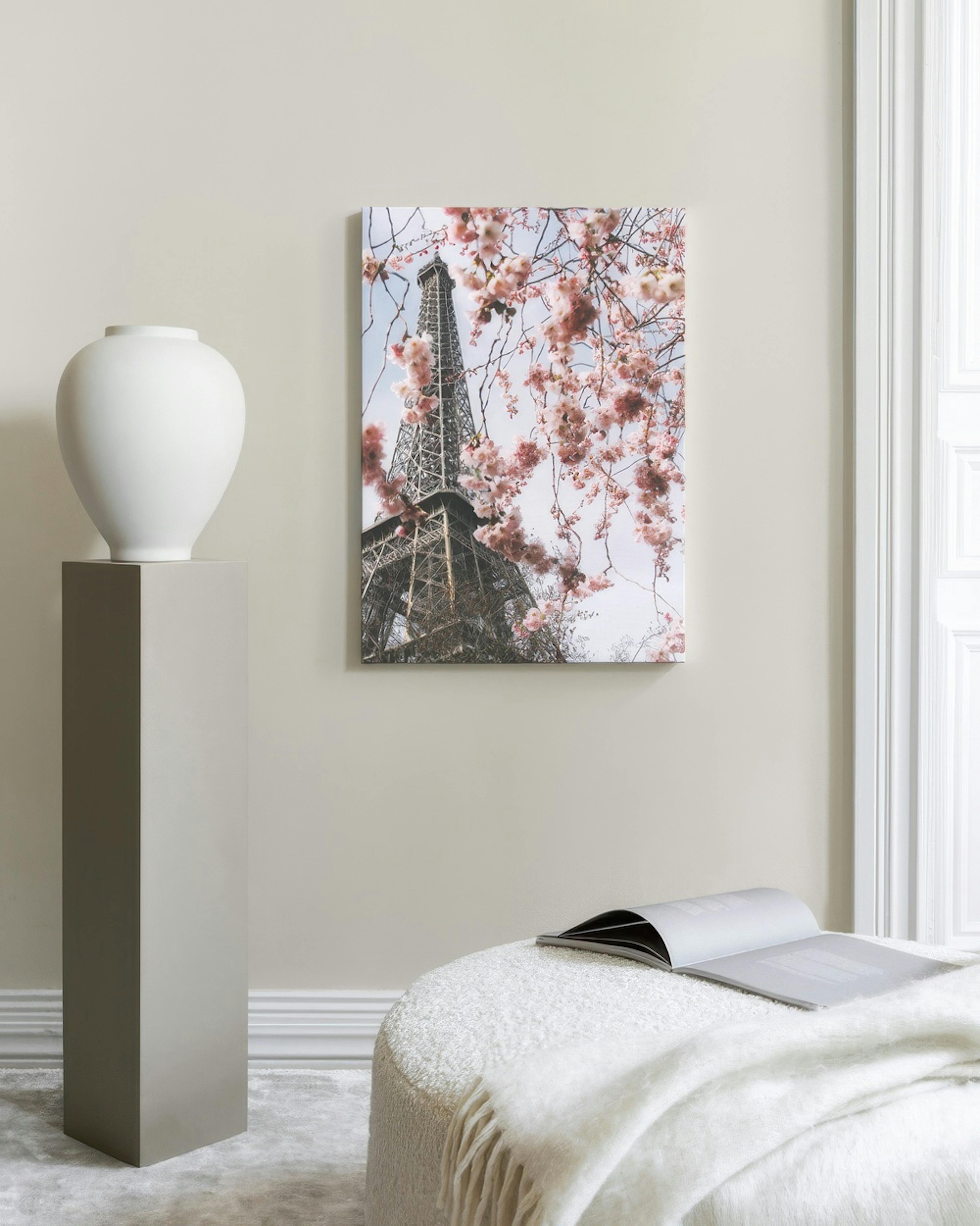 Fiori Torre Eiffel Stampa su tela thumbnail