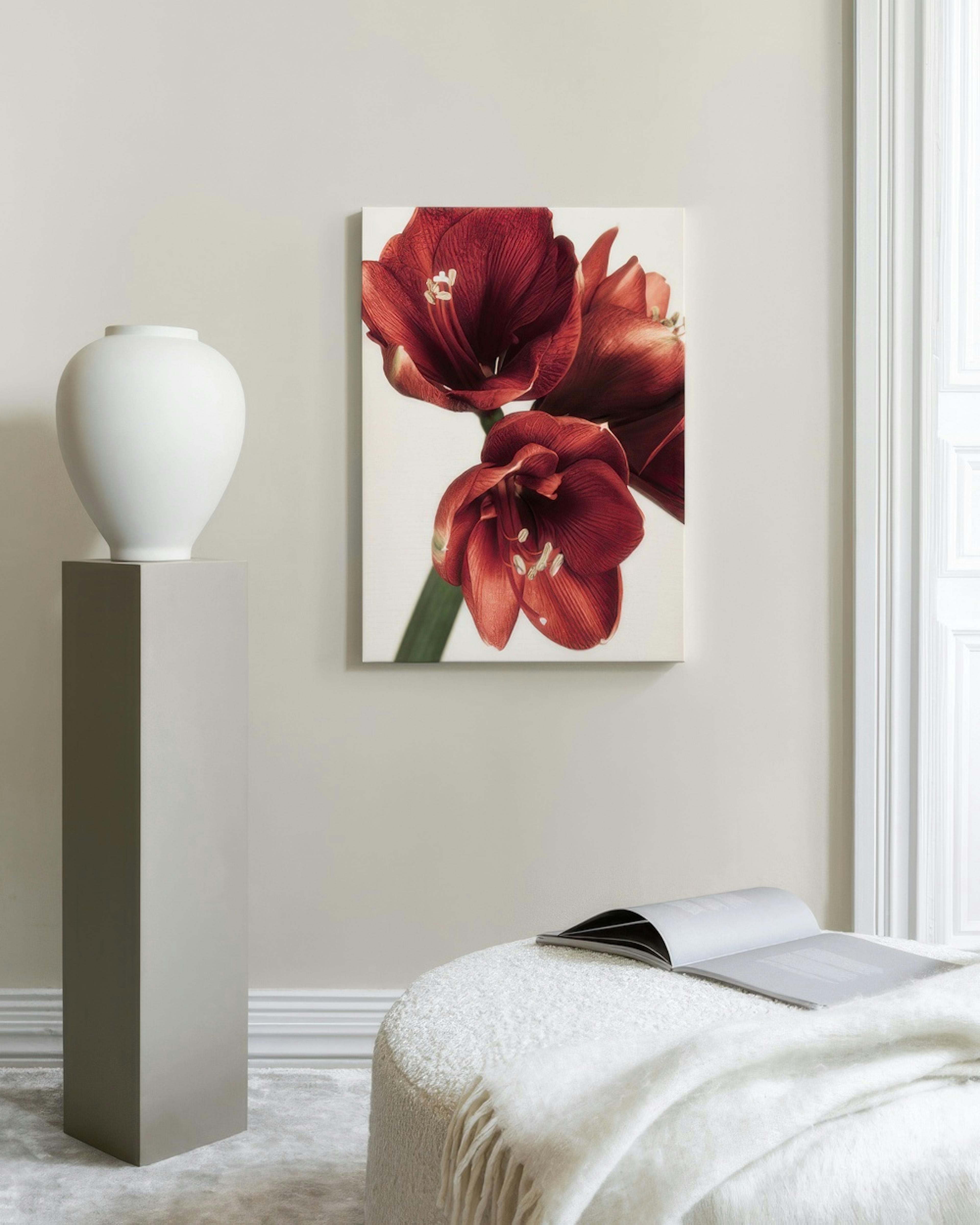 Amaryllis in Red Toile thumbnail