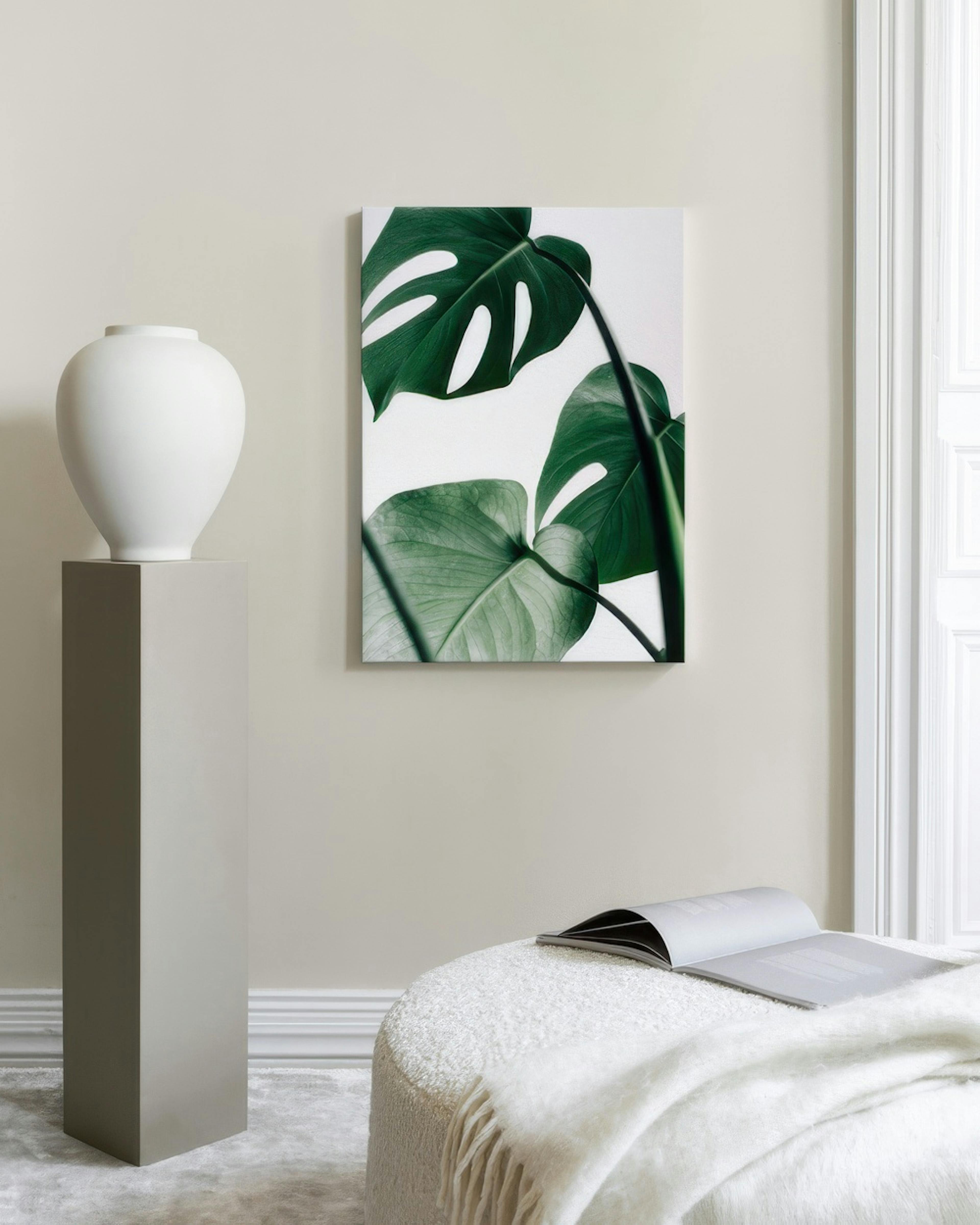 Monstera Leaves Stampa su tela thumbnail