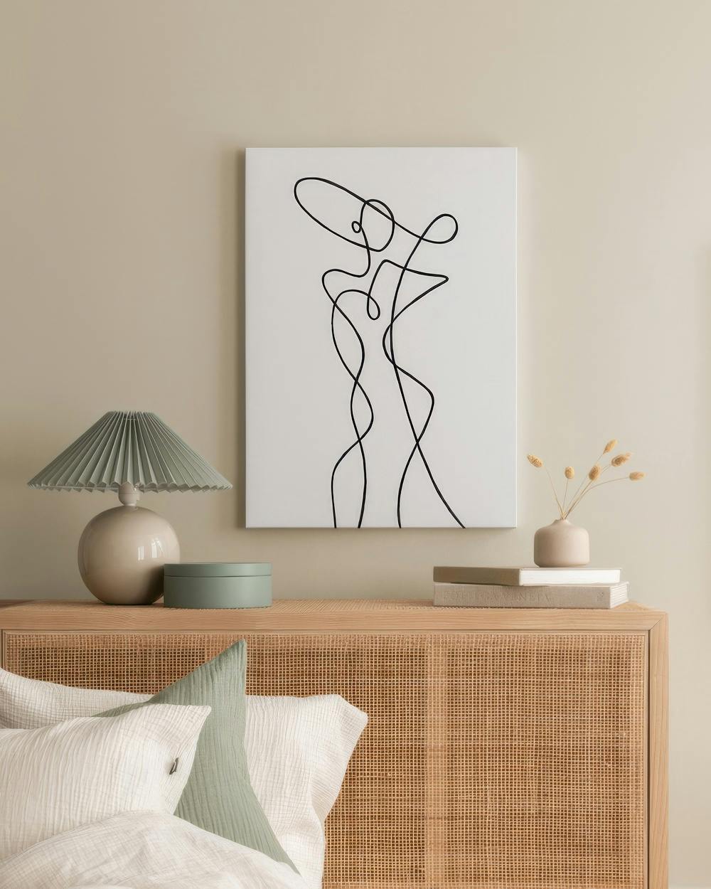 Canvas Prints - Line Art Figure No1 Canvas print (30x40 cm) - Poster Store