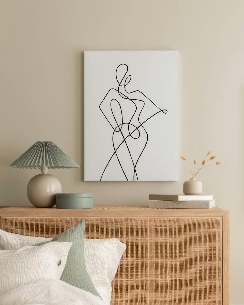 Canvas Prints - Line Art Figure No2 Canvas print (30x40 cm) - Poster Store