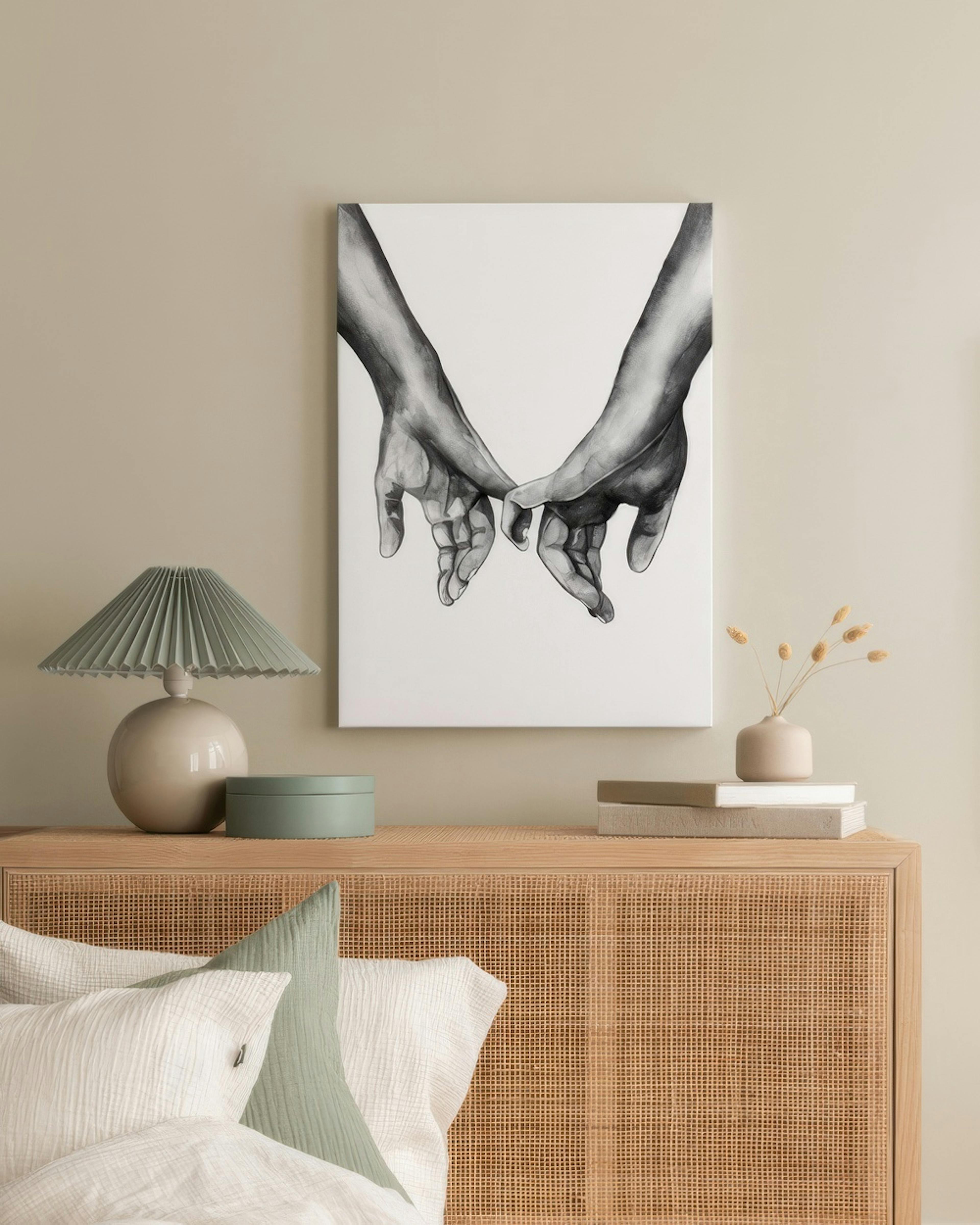 Watercolour Hands Toile thumbnail