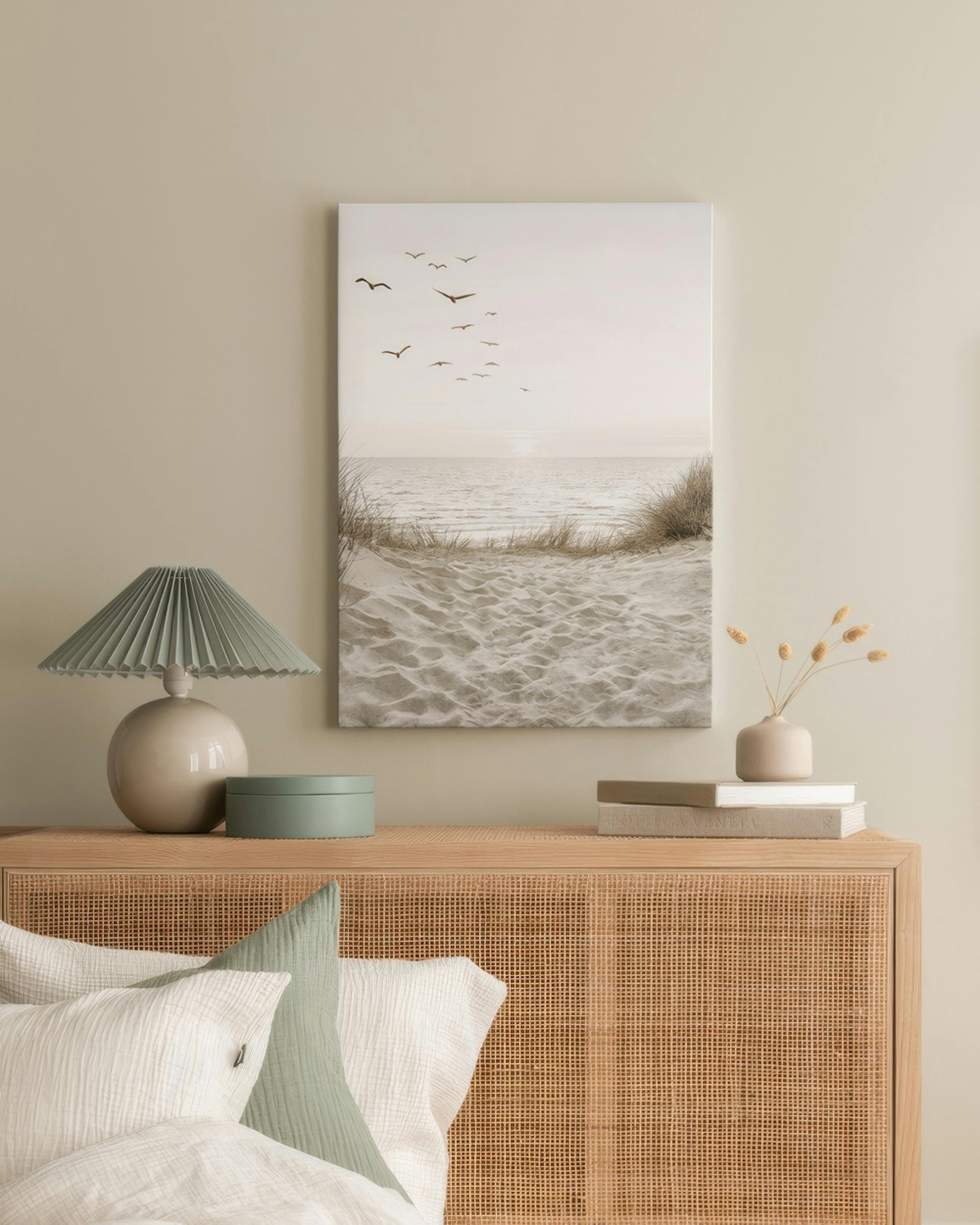 Oiseaux près de la Plage Toile thumbnail