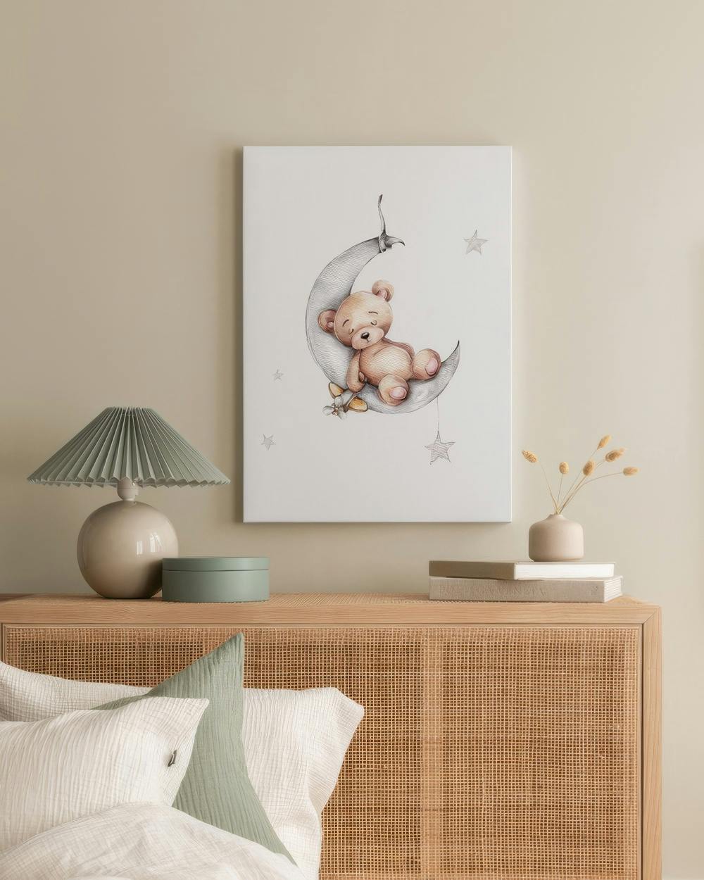 Canvas Prints - Sleeping Teddy Canvas print (50x70 cm) - Poster Store