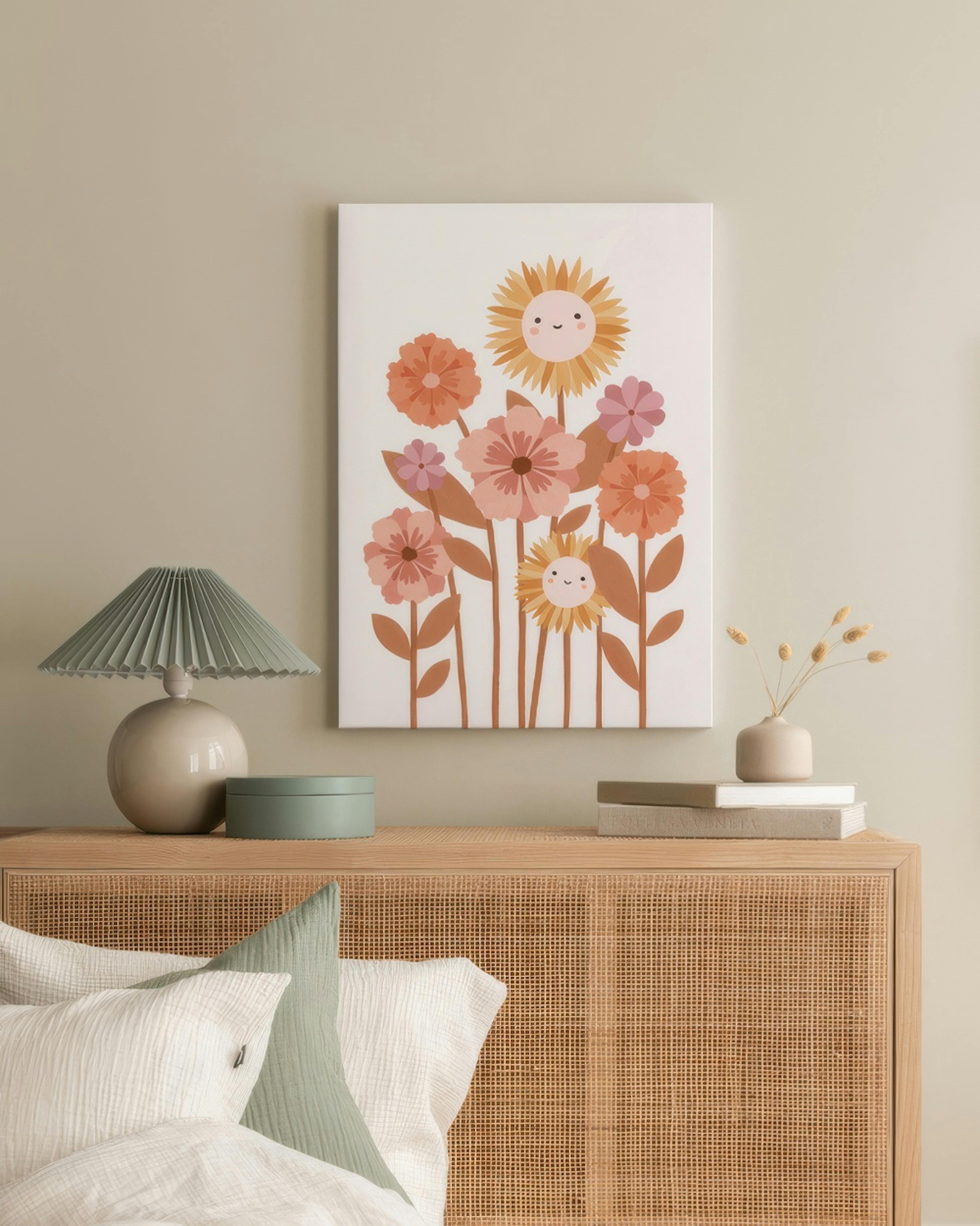 Fleurs Heureuses Toile thumbnail
