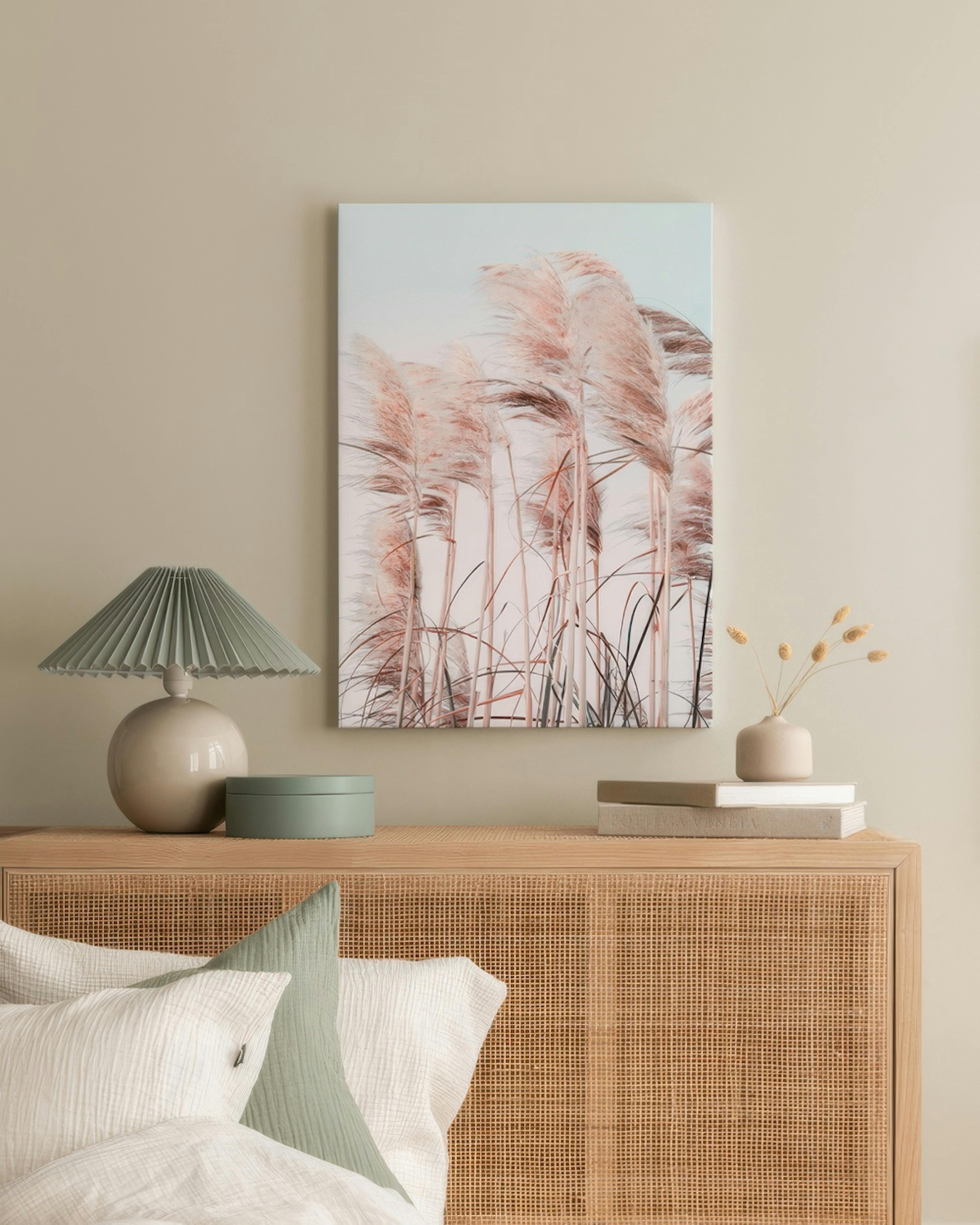 Pink Beach Grass Stampa su tela thumbnail
