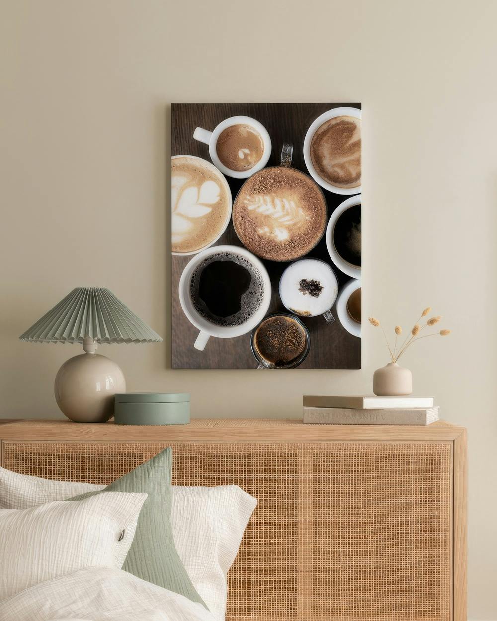 Canvas Prints - Coffee Varieties Canvas print (50x70 cm - Black Frame) - Poster Store