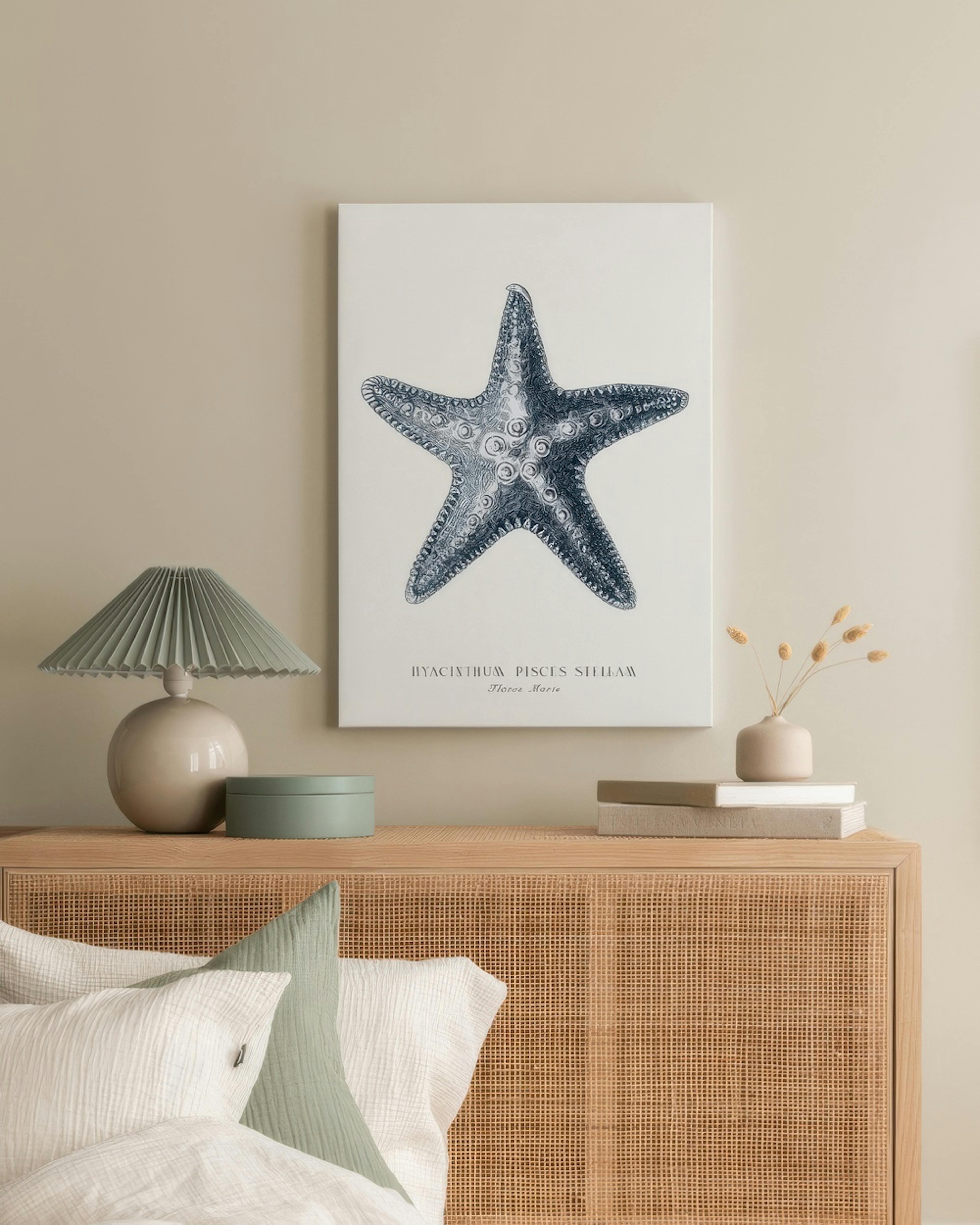 Blue Starfish Stampa su tela thumbnail