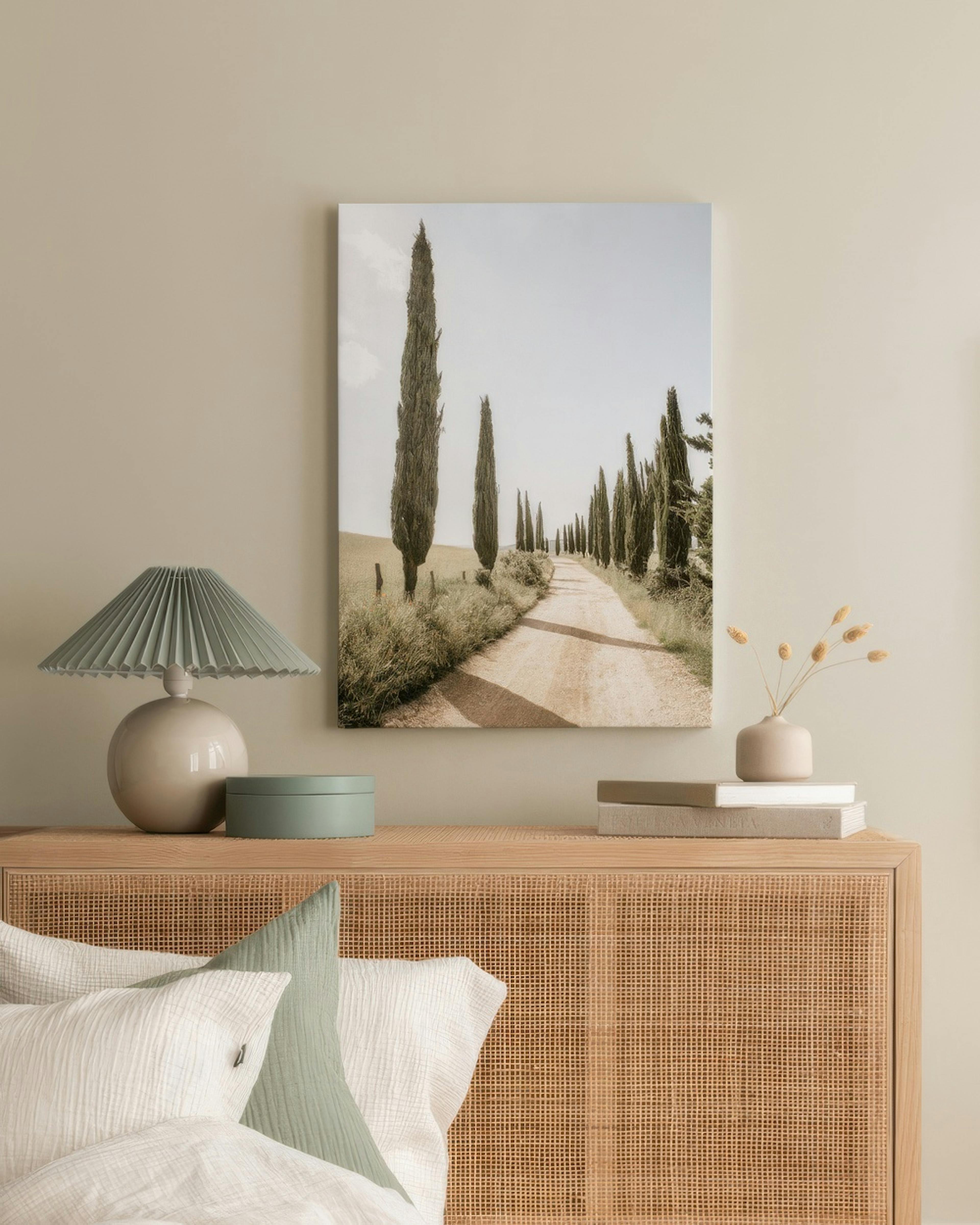 Cypress Tree Alley Canvas print thumbnail