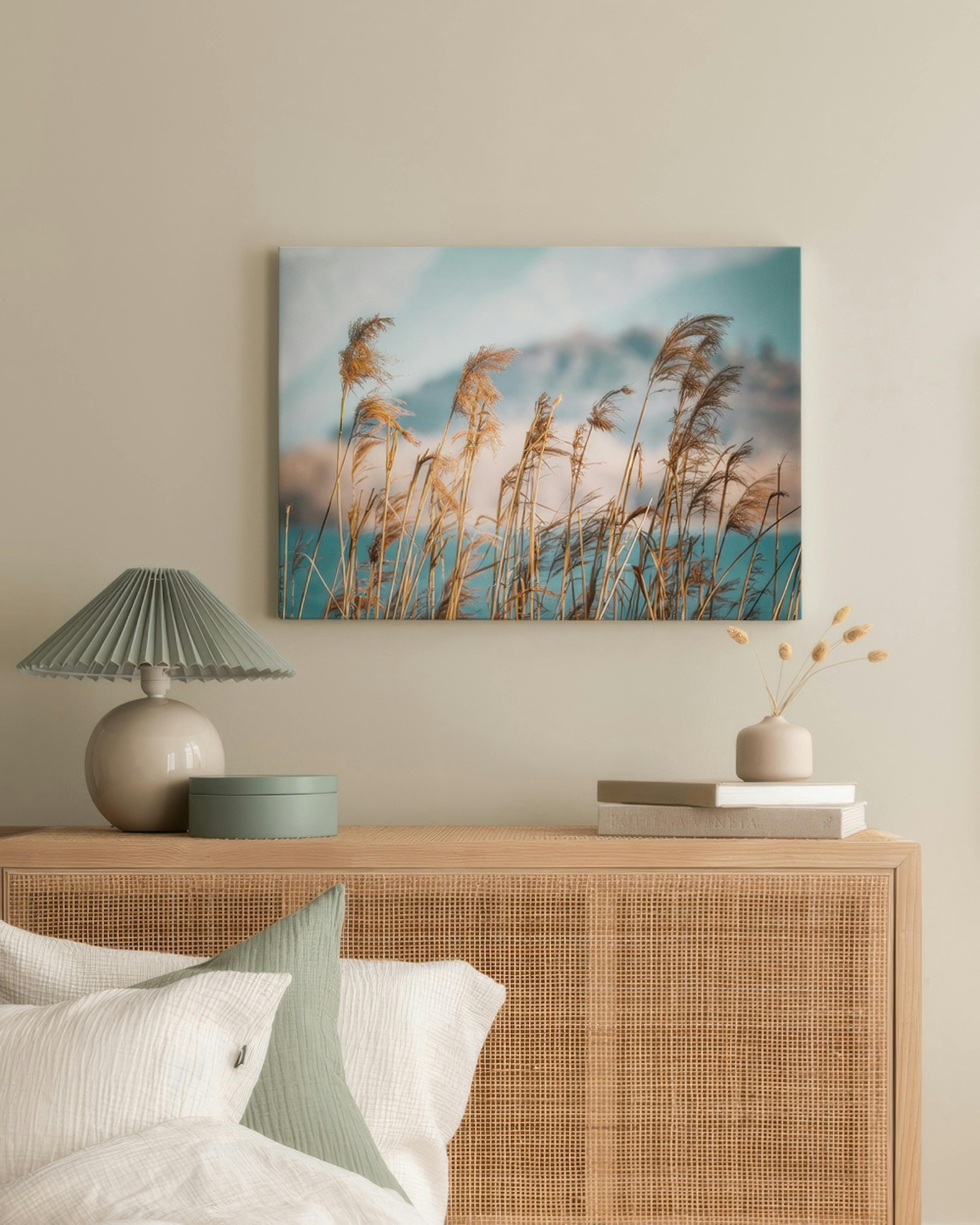 Reeds by the Lake Leinwand thumbnail