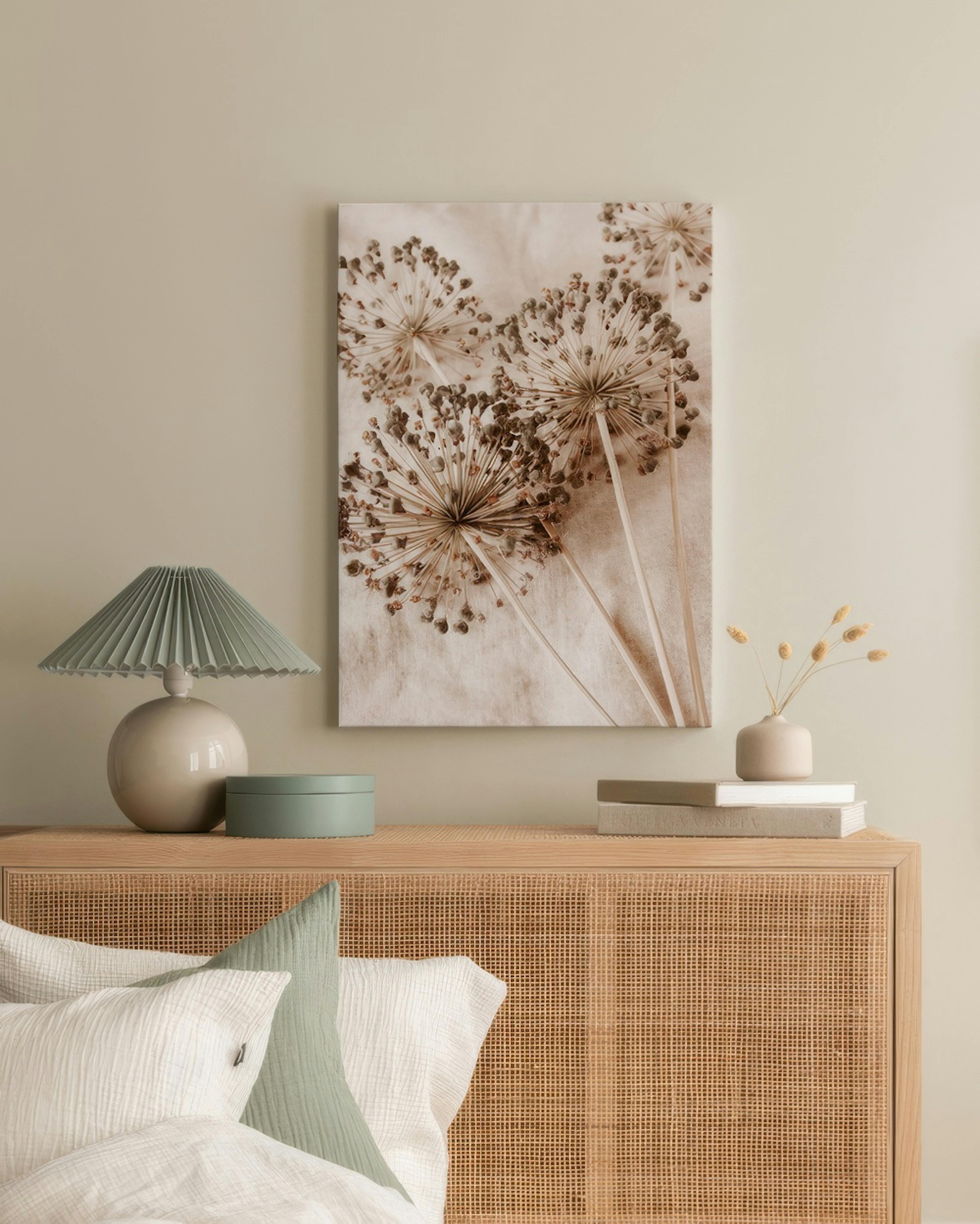 Dry Allium Flowers Canvas print thumbnail