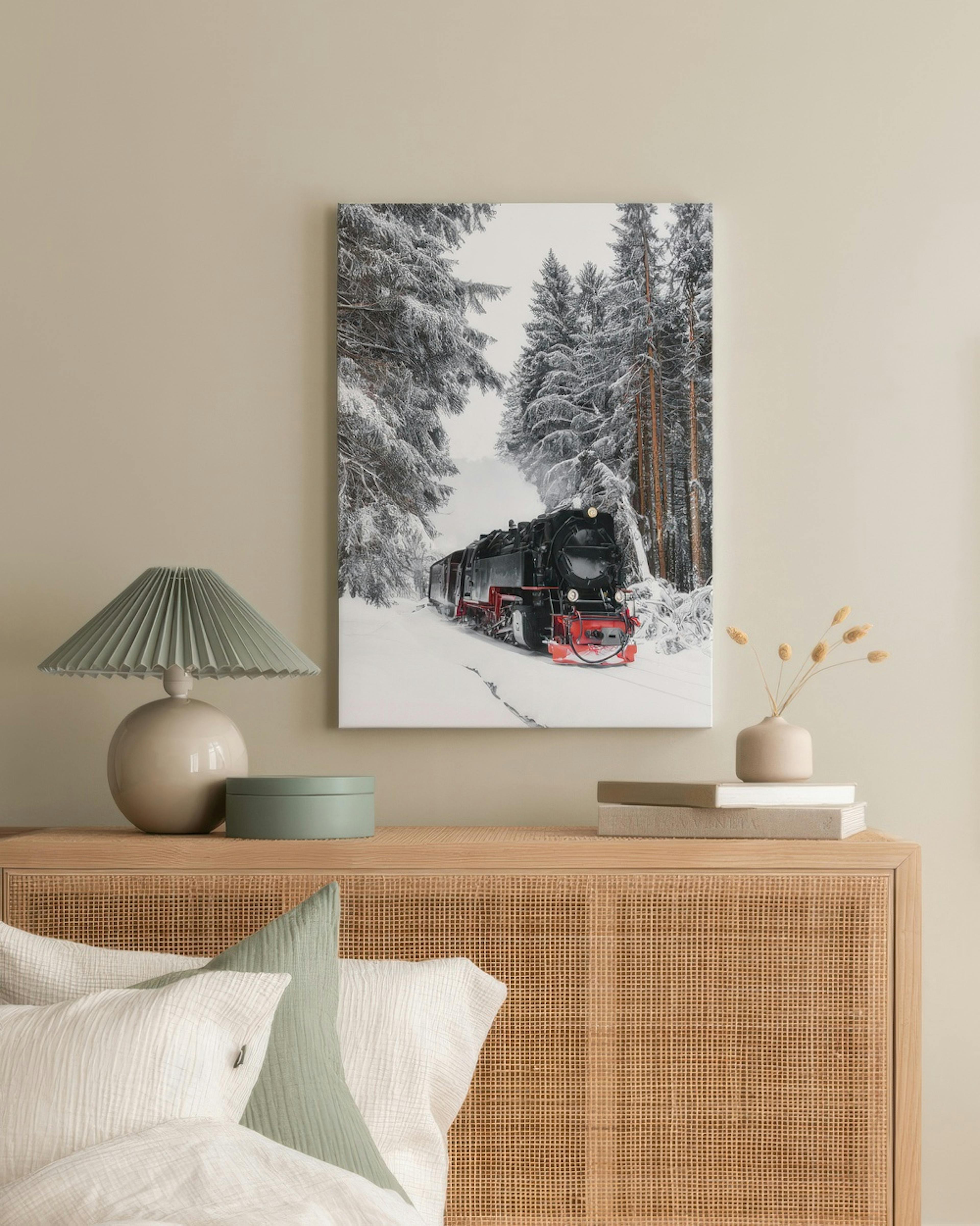 Winter Train Canvas thumbnail