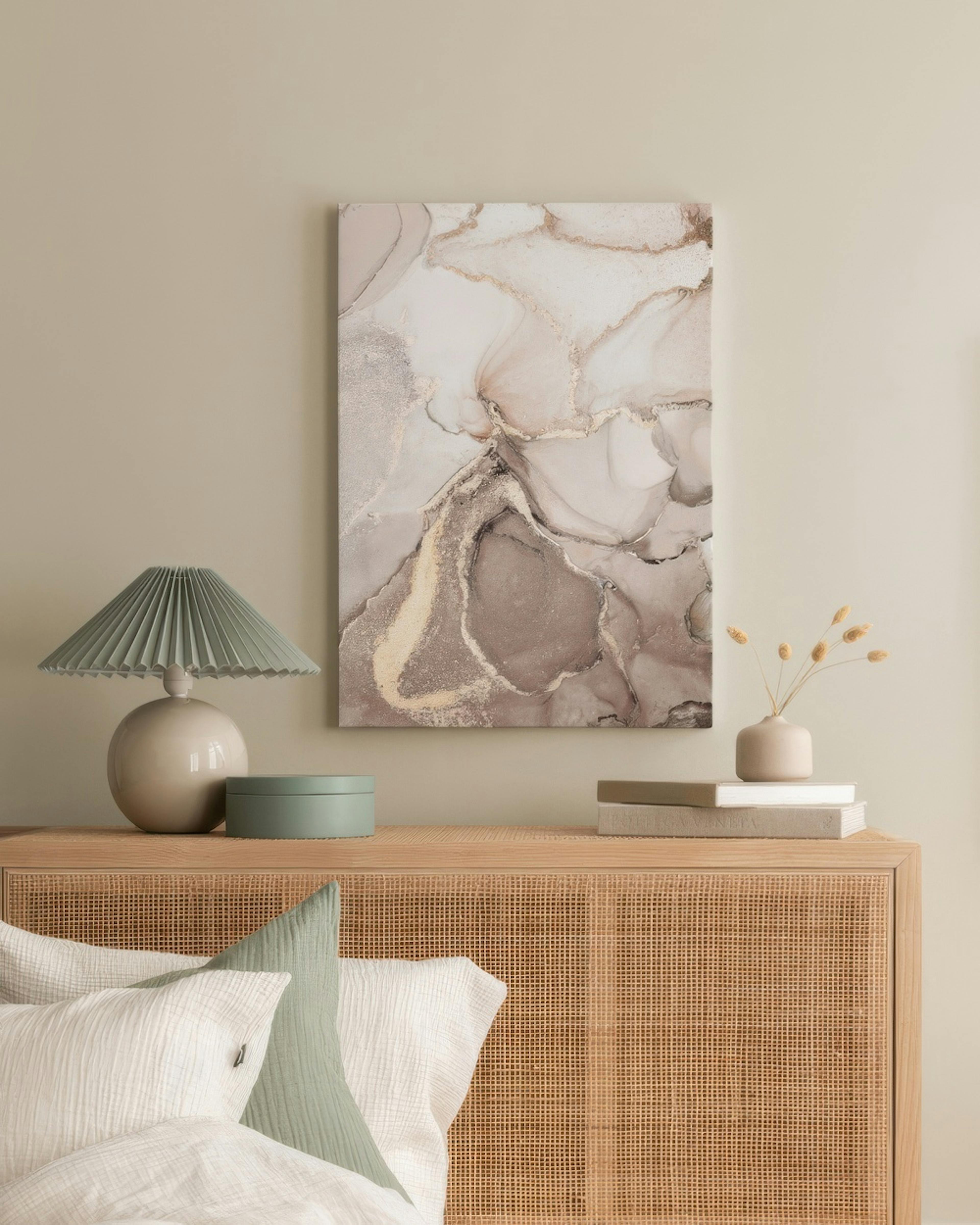 Abstrakt Beige Marmor No2 Leinwand thumbnail