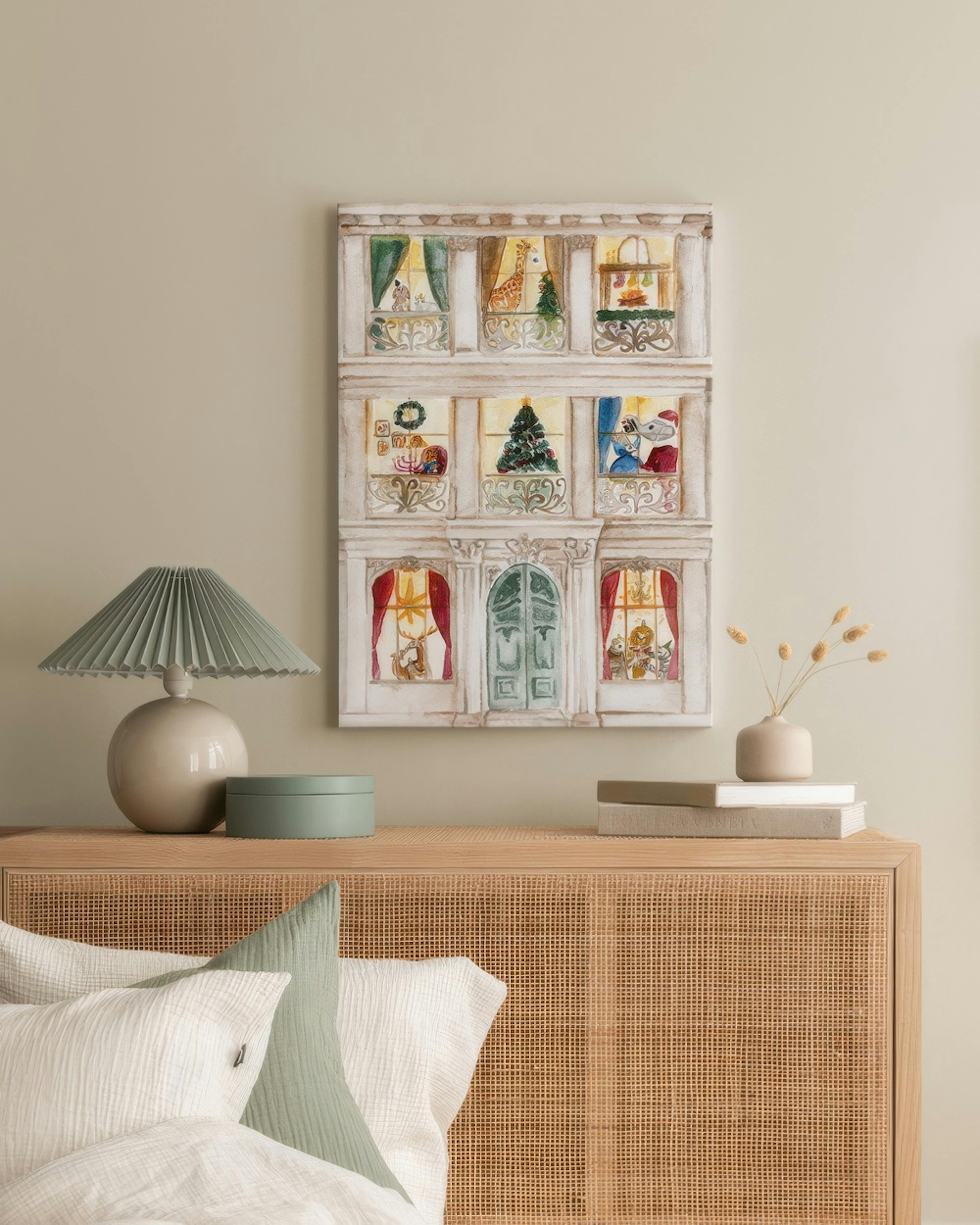 The Christmas House Canvas print thumbnail