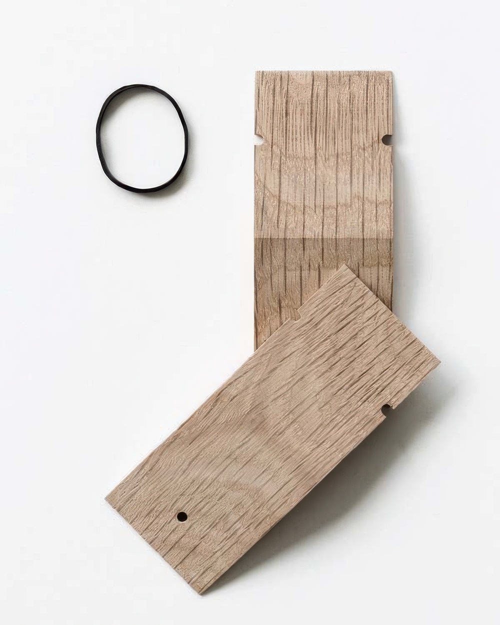 Holzhammer Magazin-Wanddisplay In Eiche – Elegantes Regal Für Zeitschriften & Bücher, Mit Acryl-Scheiben