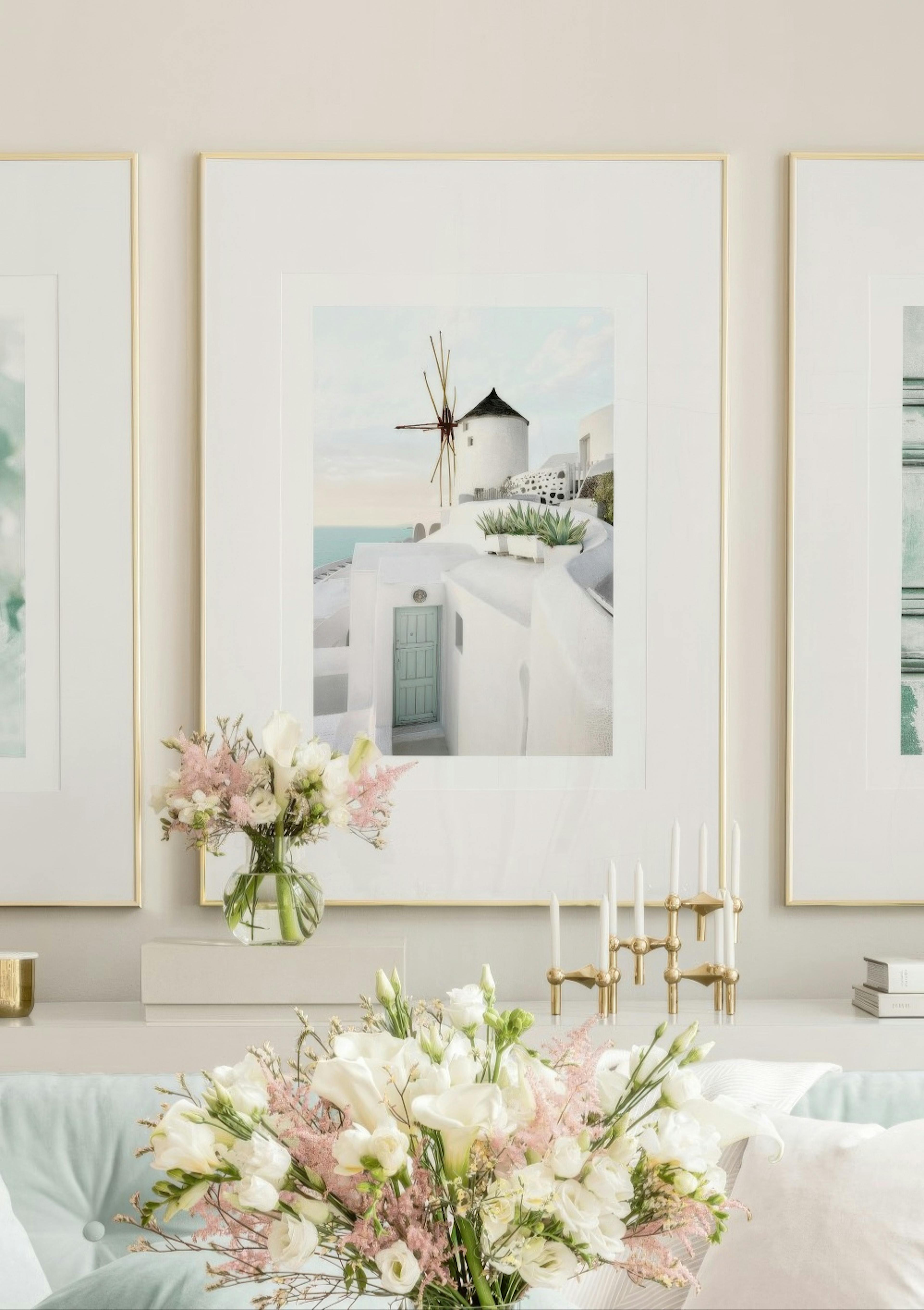 Santorini View Poster thumbnail