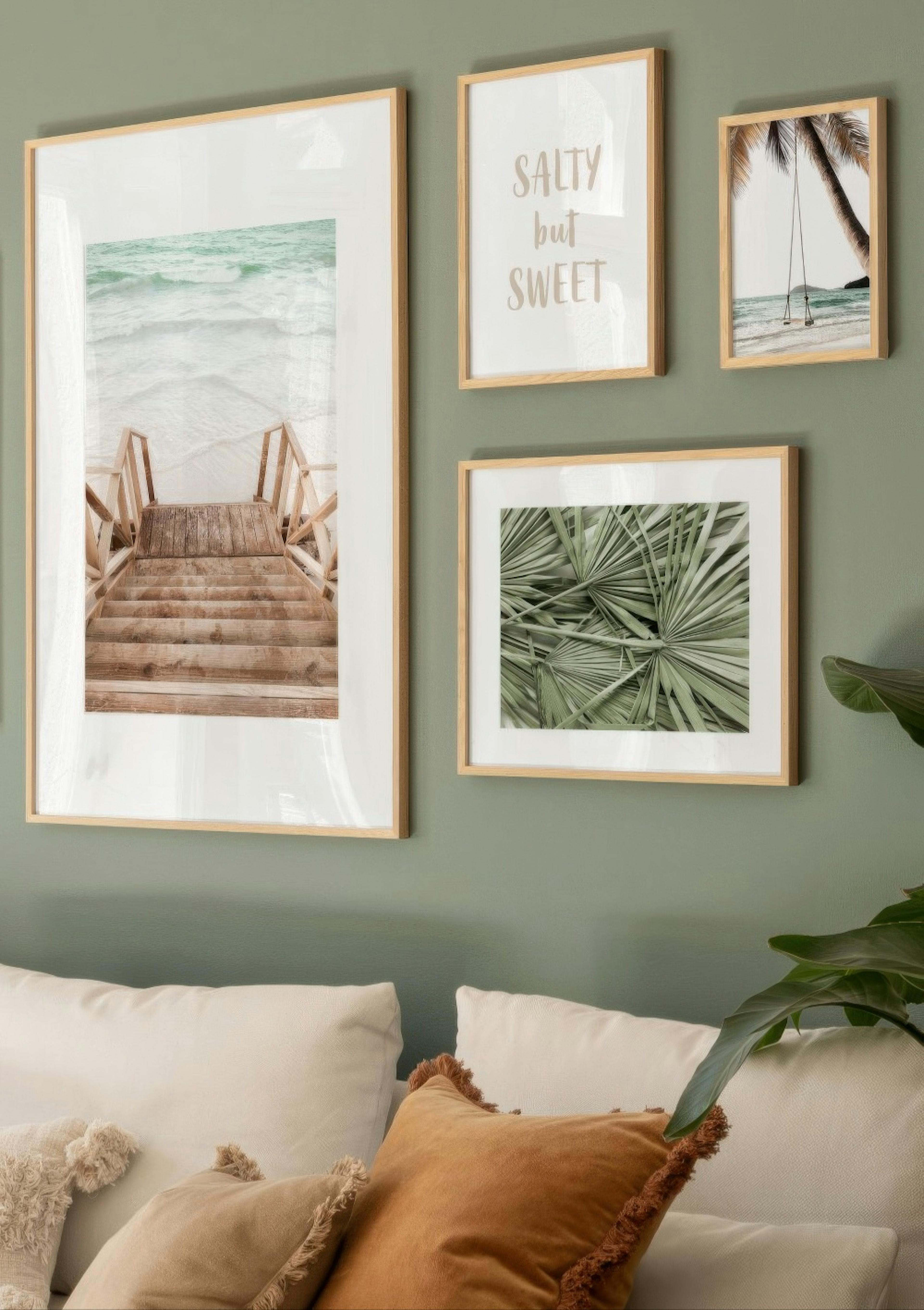 Green Tropical Leaves Poster thumbnail