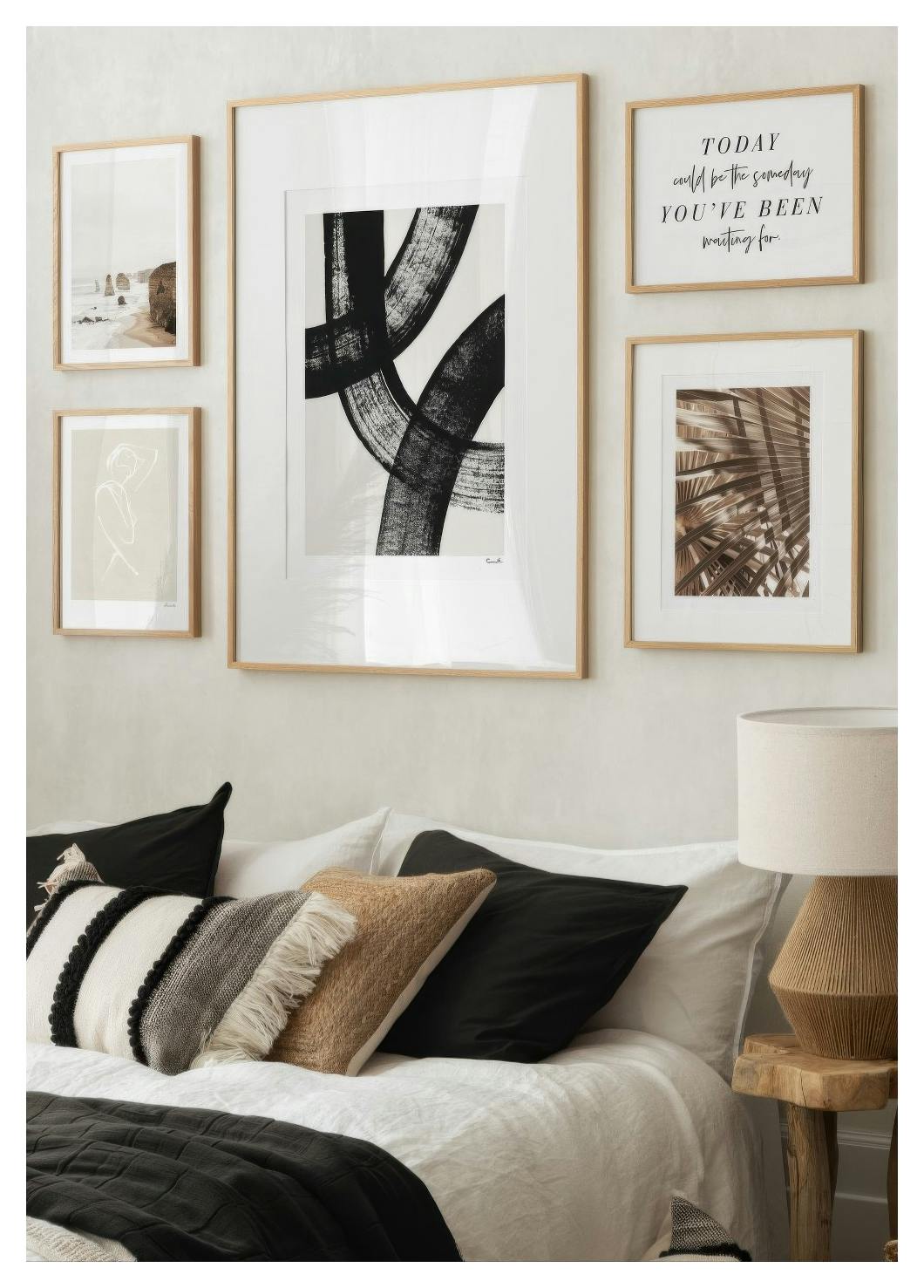 Brown Palm Leaves Poster (30x40 cm) - Poster Store