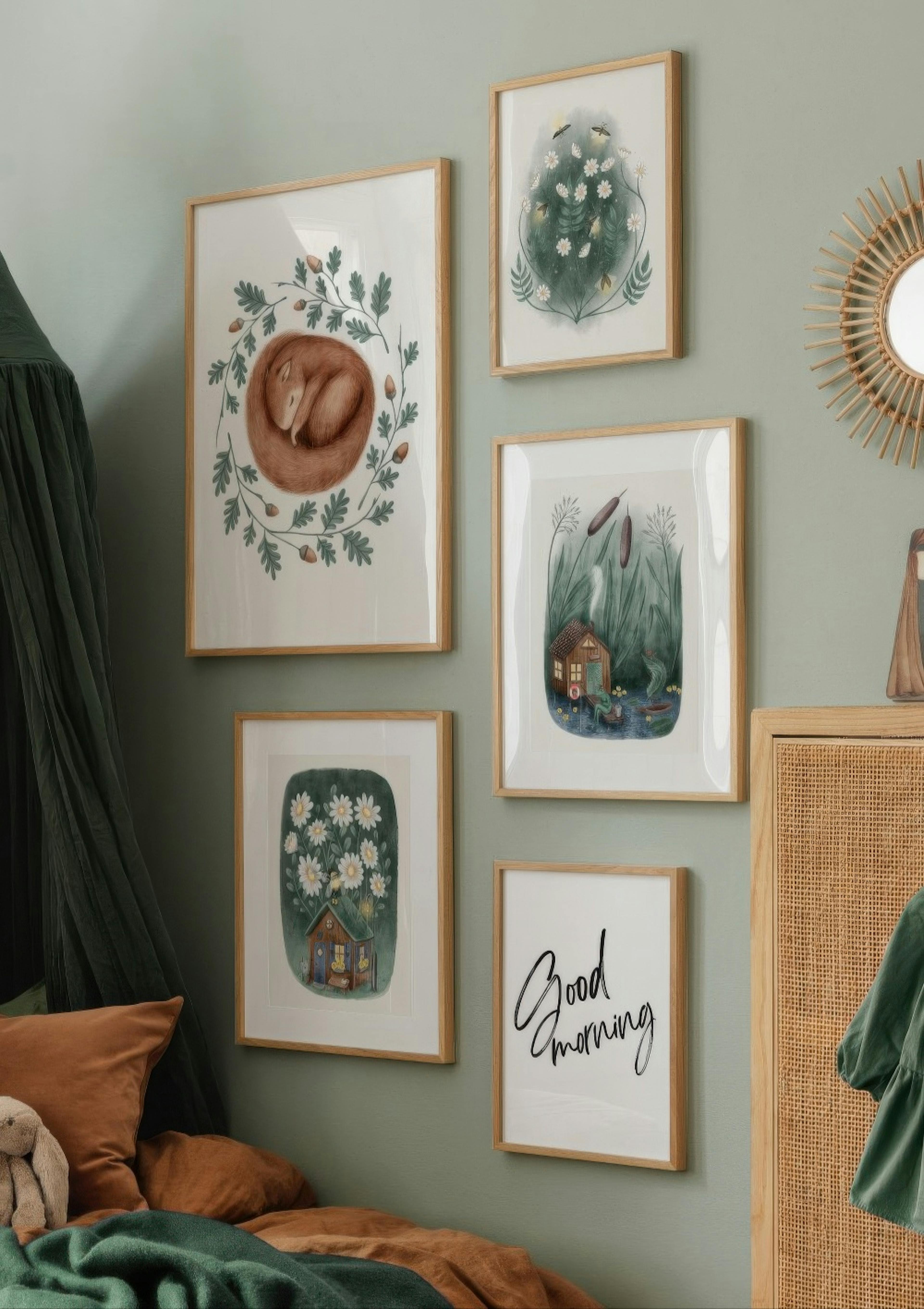 Lucciole su Fiore Poster thumbnail