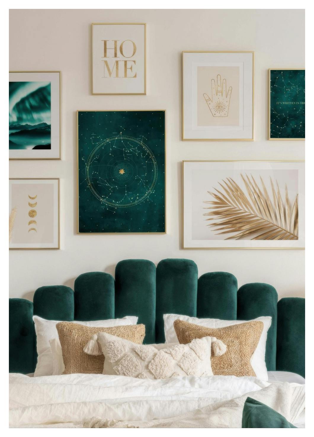 Golden Moon Phases Poster (21x30 cm) - Poster Store