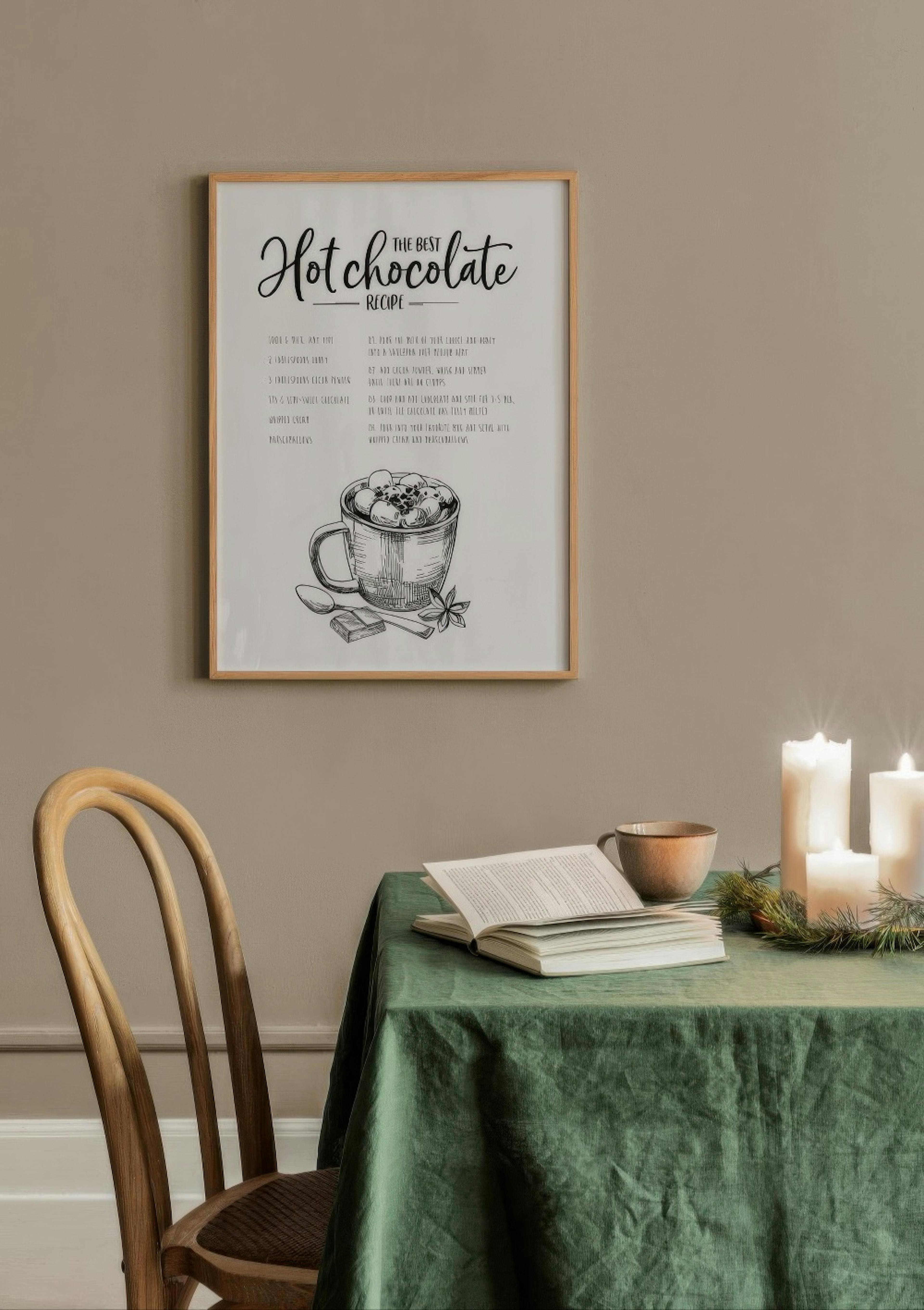 Hot Chocolate Recipe Poster thumbnail