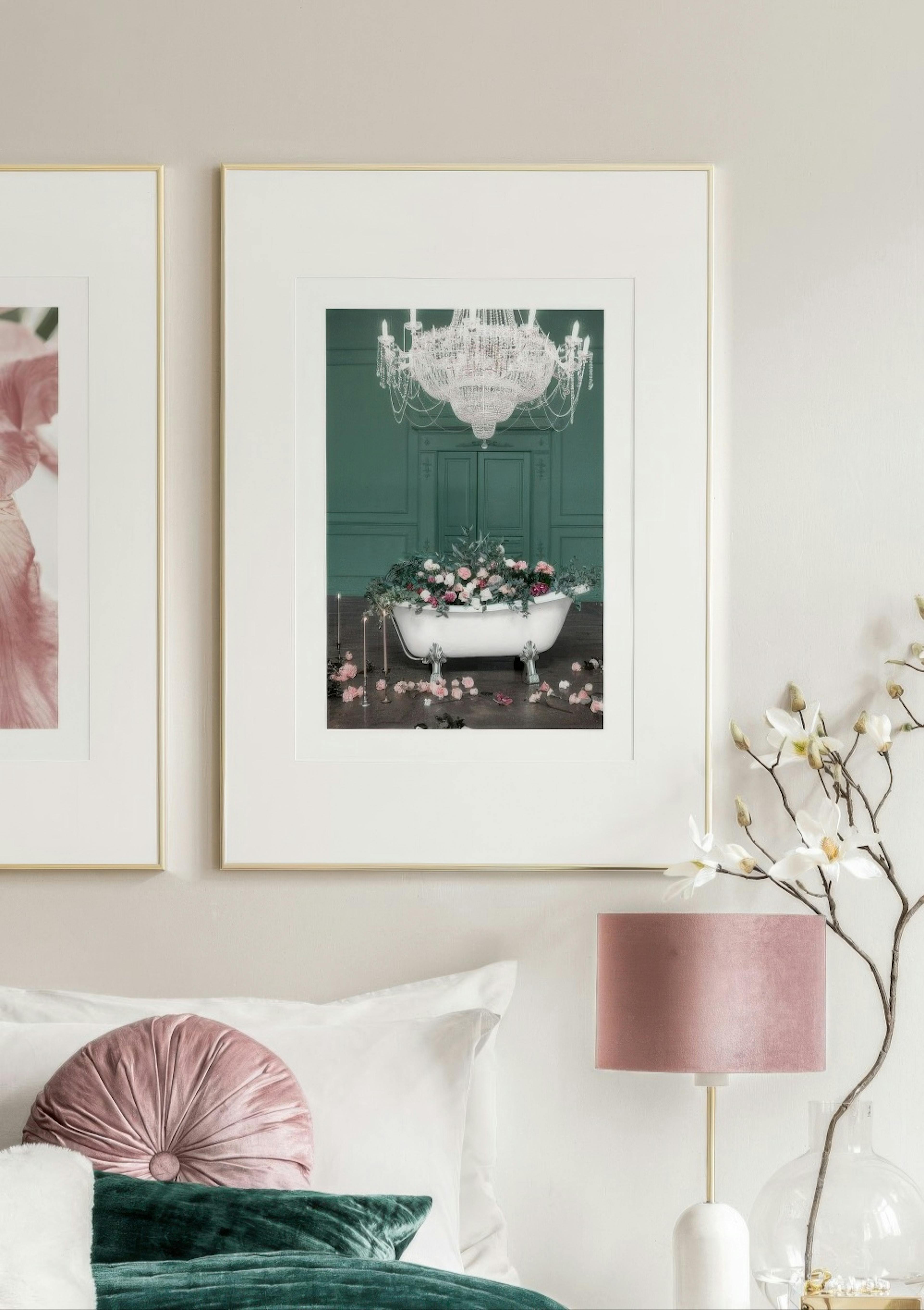 Bath with Roses Poster thumbnail
