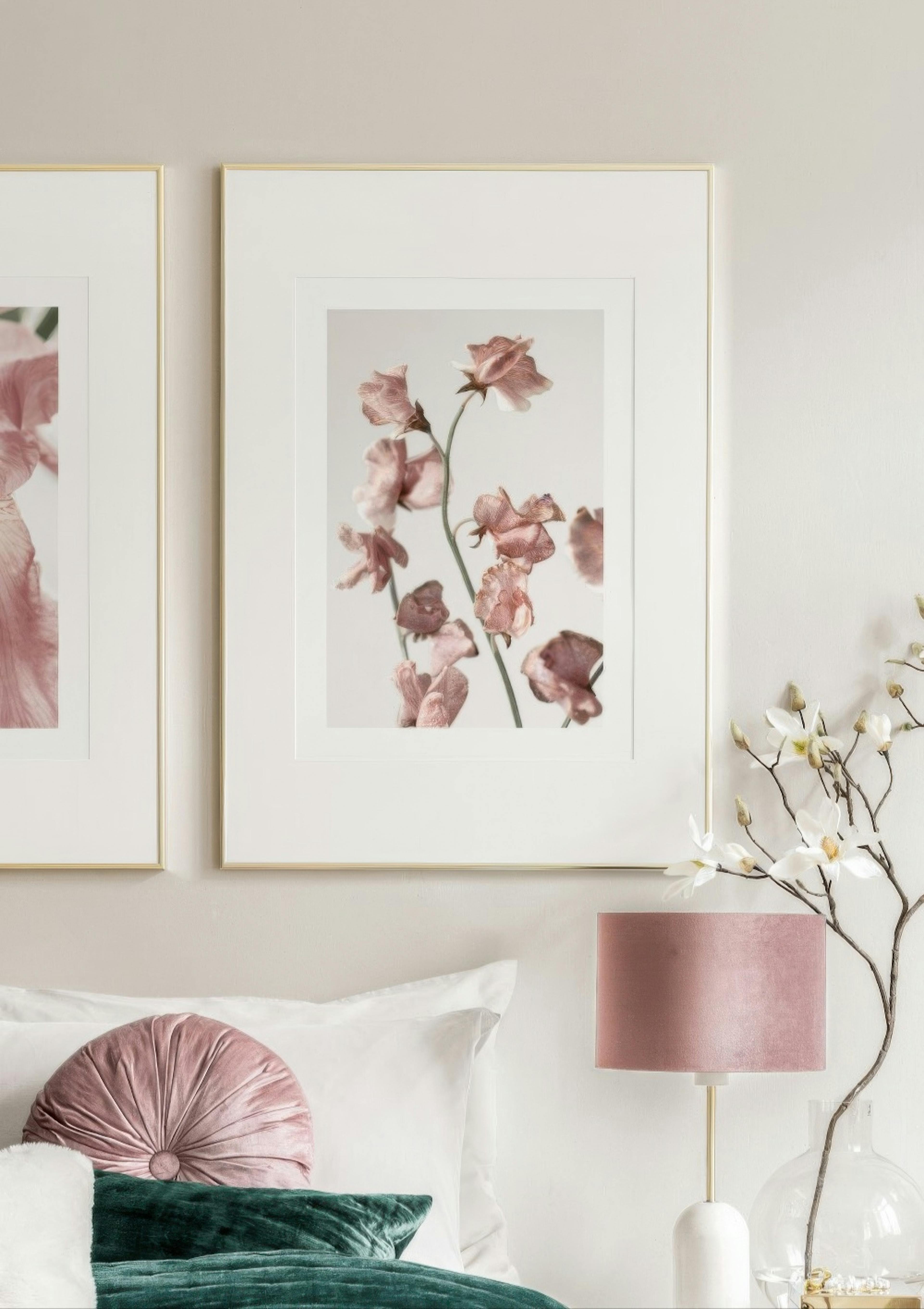 Fleurs Roses Séchées Poster thumbnail