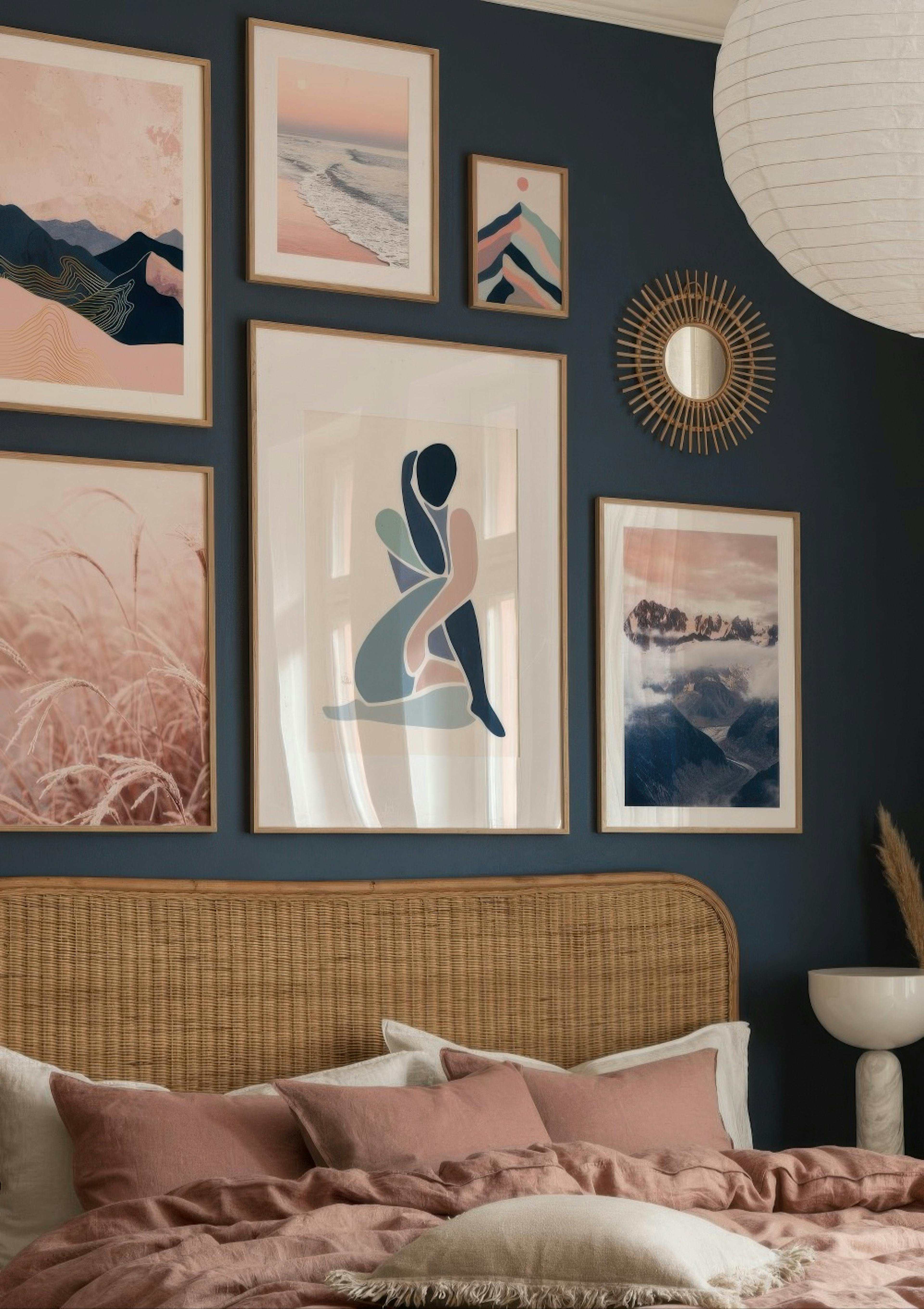 Sunset over Mont Blanc Poster thumbnail