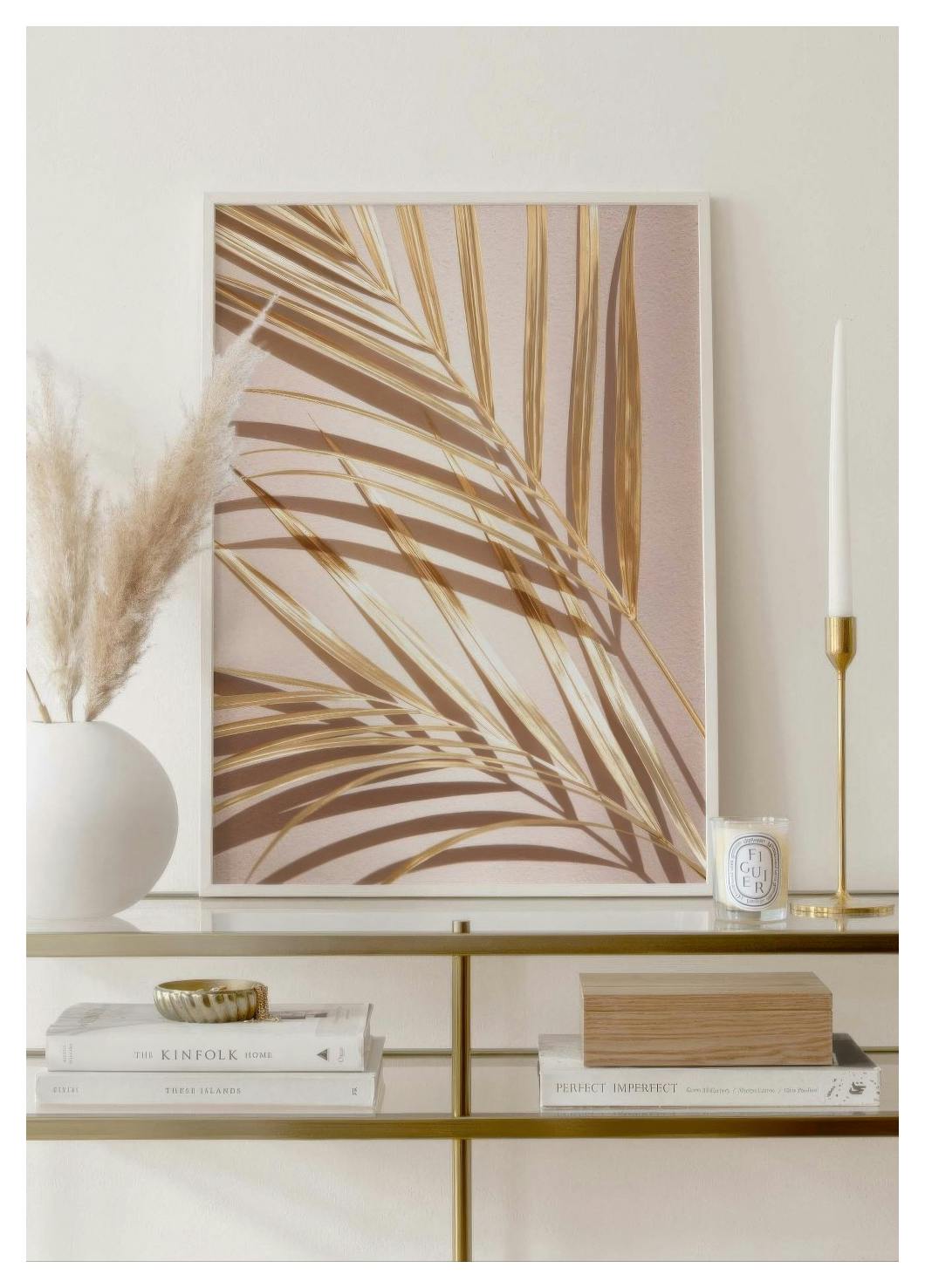 Golden Palm No1 Poster (50x70 cm) - Poster Store