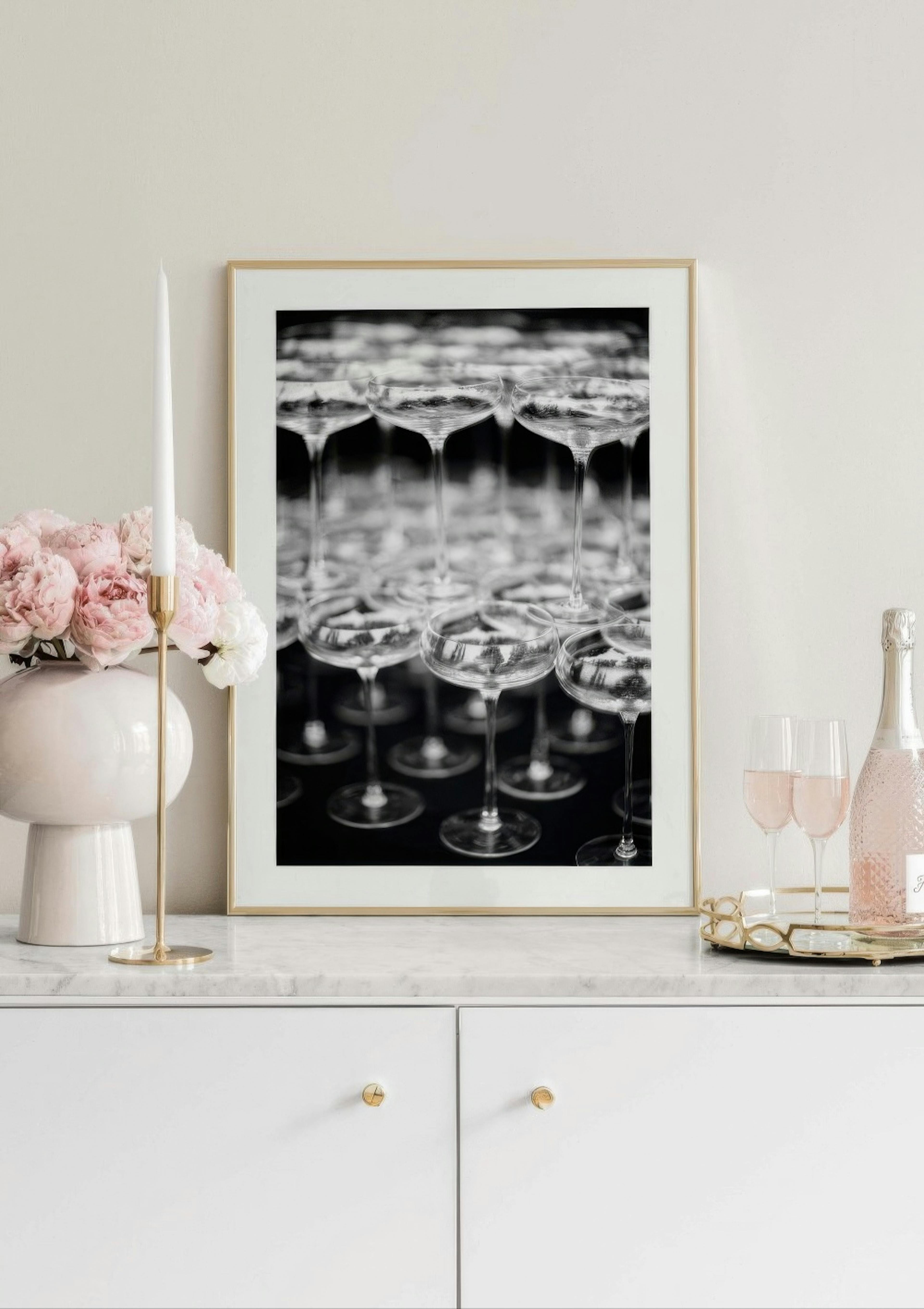 Champagne Glasses Poster thumbnail
