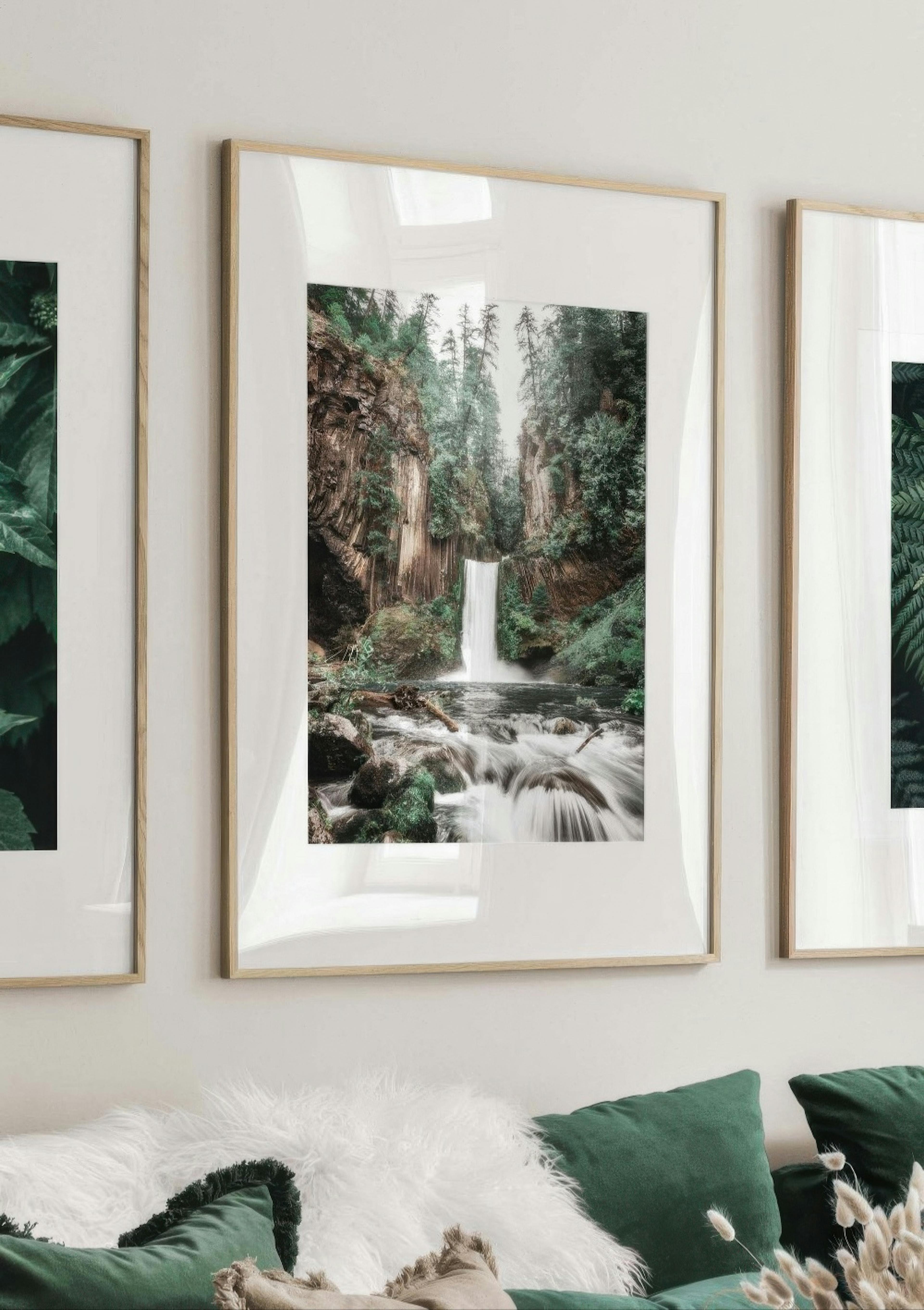 Forest Waterfall Poster thumbnail