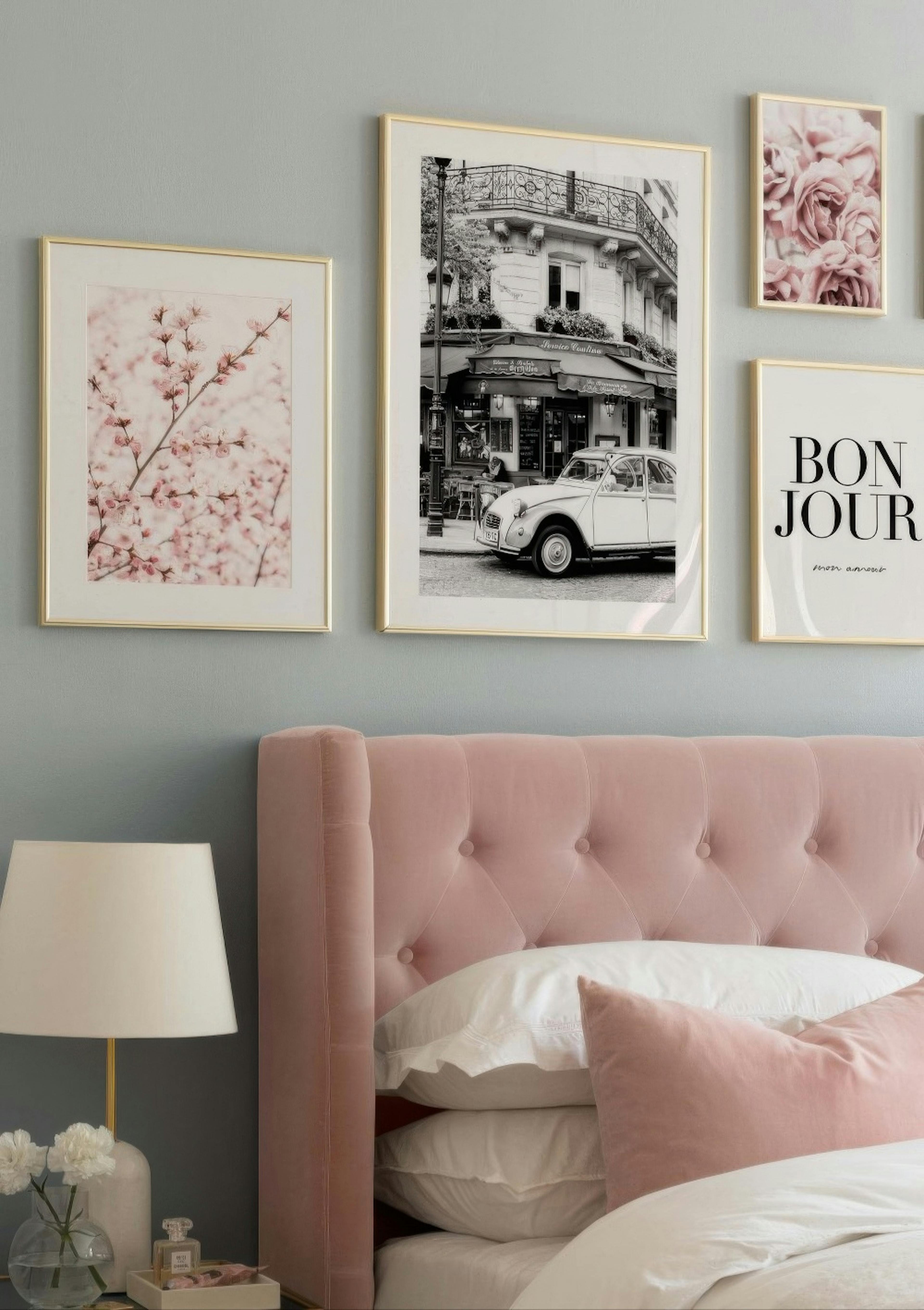 Blooming Pink Roses Poster thumbnail