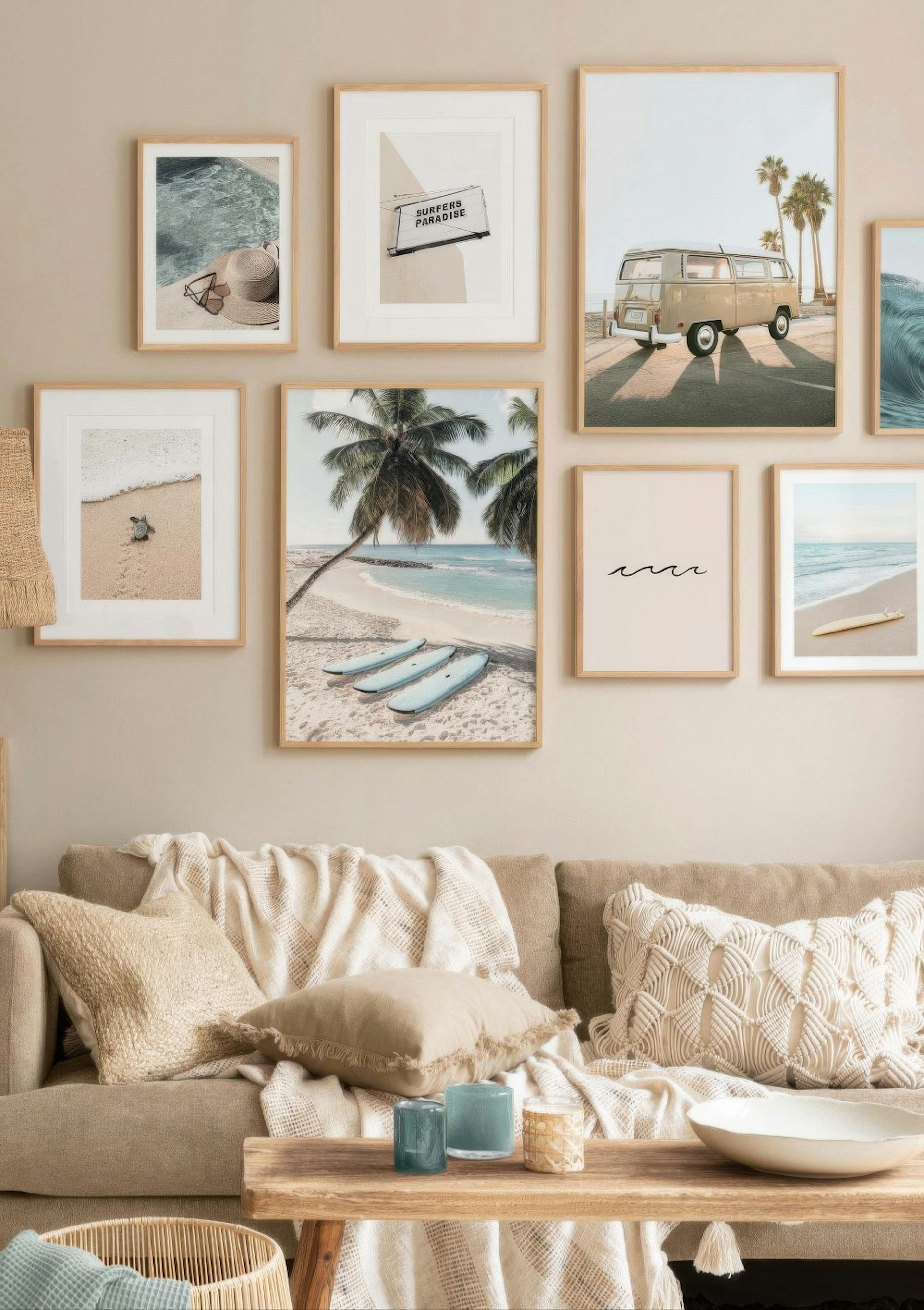 Blue Surfboards Poster thumbnail