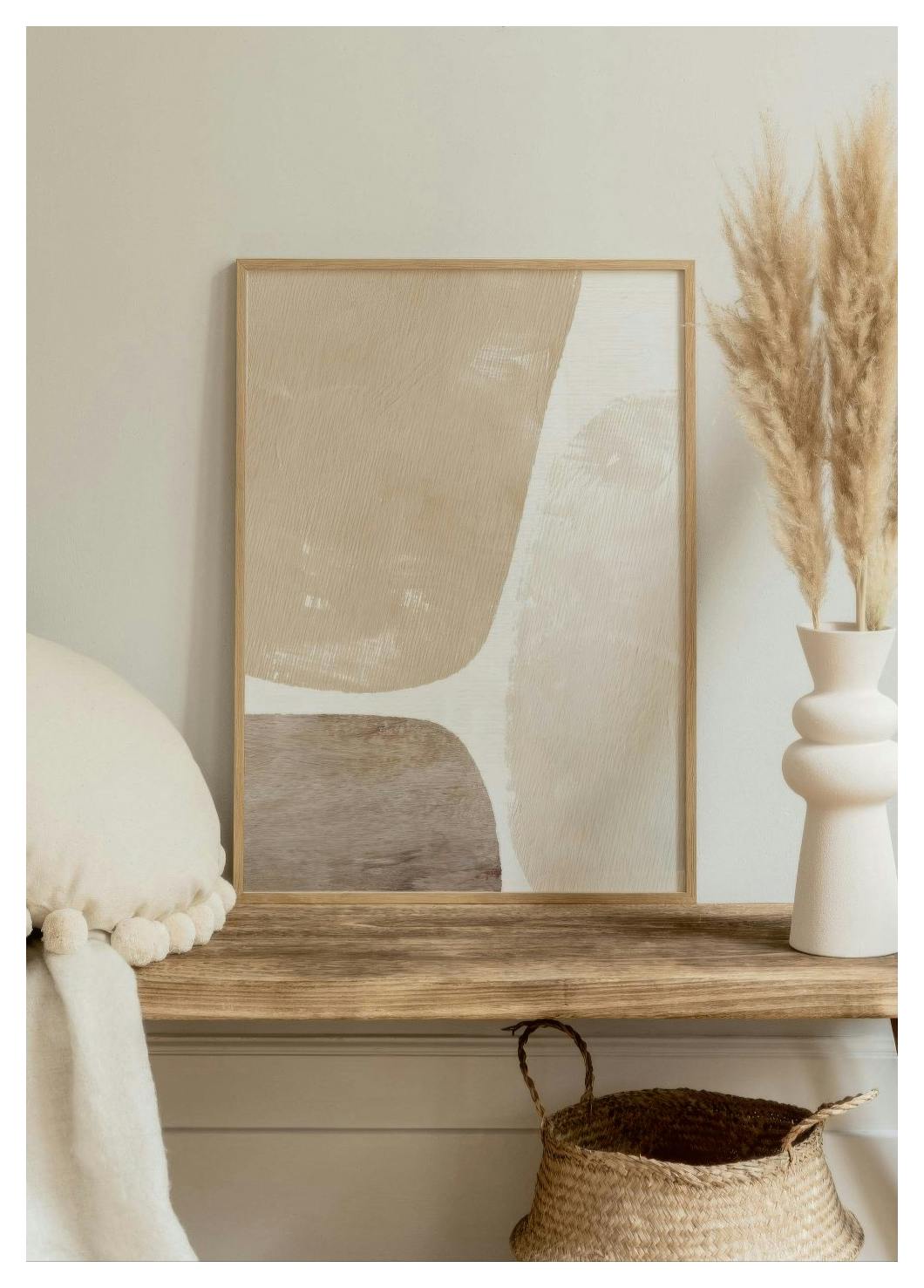 Beige Colour Fields Poster (21x30 cm) - Poster Store