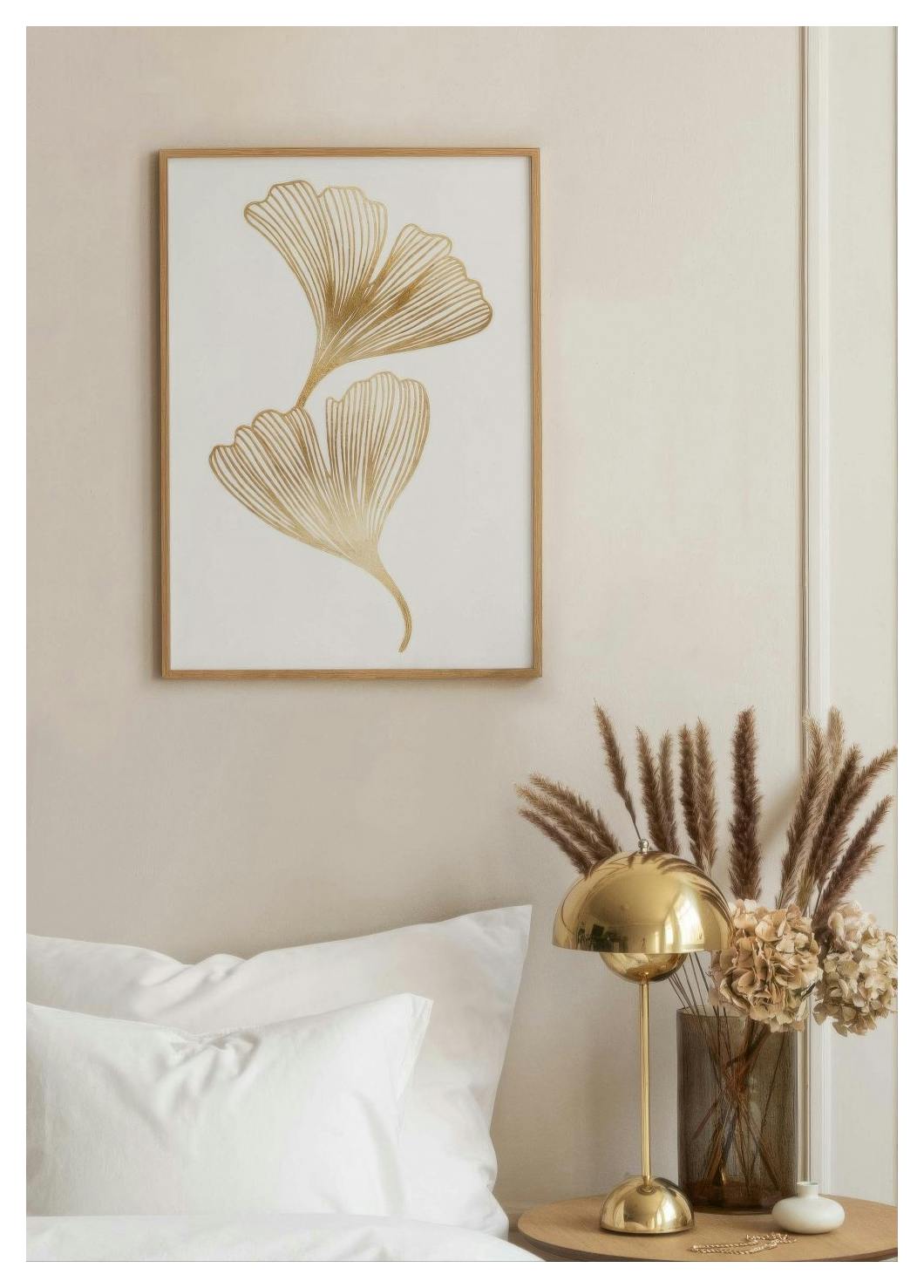 Gold Ginkgo Poster (50x70 cm) - Poster Store